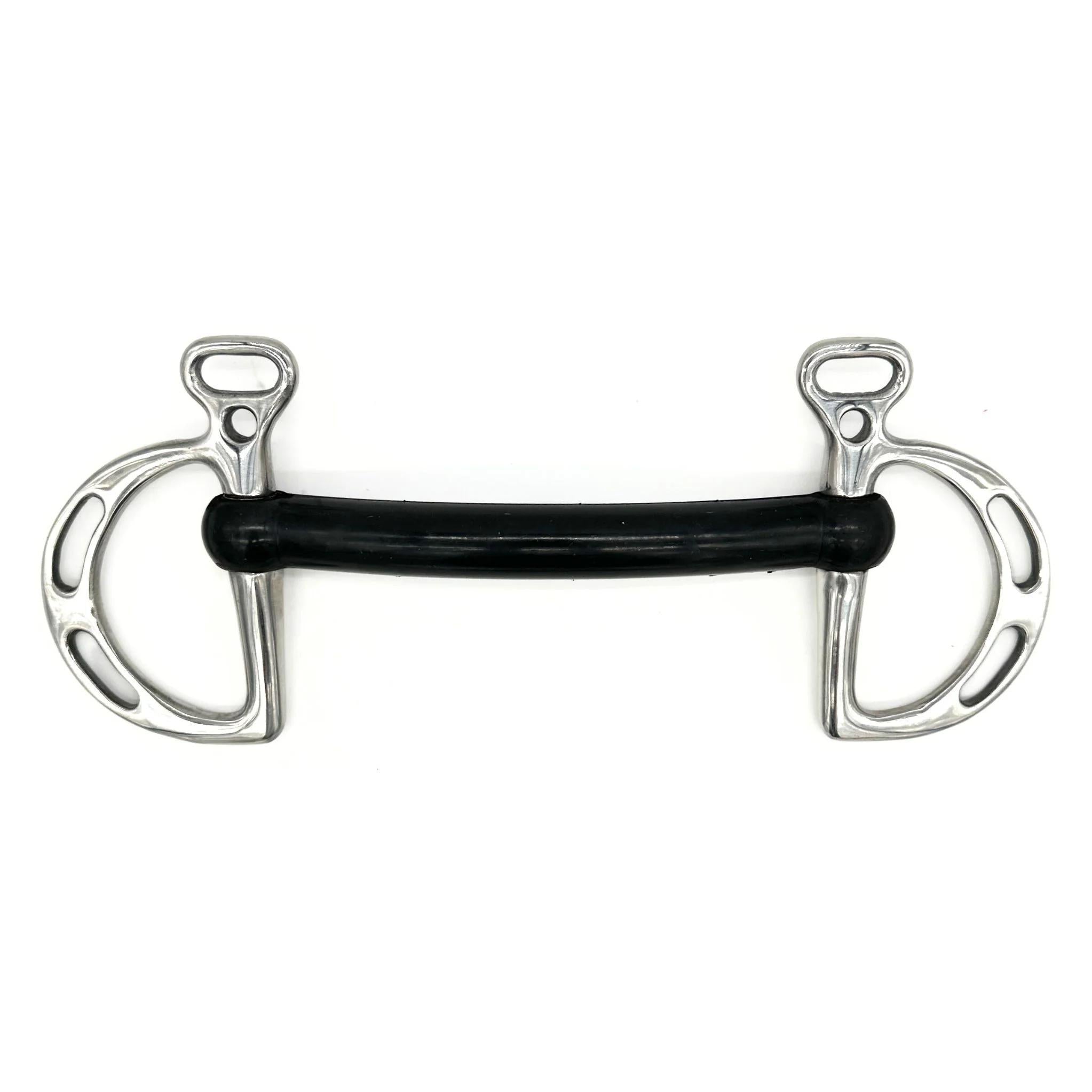 Jake Adams Hard Rubber Mullen Kimberwick Bit - Durable Horse Training Bit for Western & English Riding, Perfect for Dressage & Trail Riding