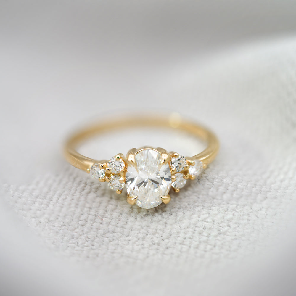Cleo Diamond Engagement Ring - 1 Carat Solitaire Ring for Women, 14K White Gold Wedding Band - Perfect for Proposals, Anniversaries & Bridal Jewelry
