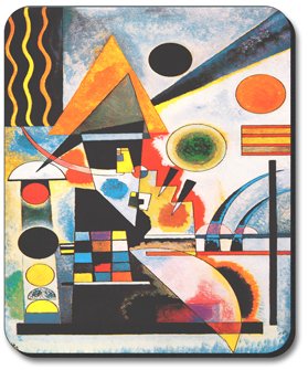 Kandinsky Art Plates Balancement Mouse Pad - Non-Slip Desk Mat for Office & Gaming, Perfect for Computer Workstations & Home Desks