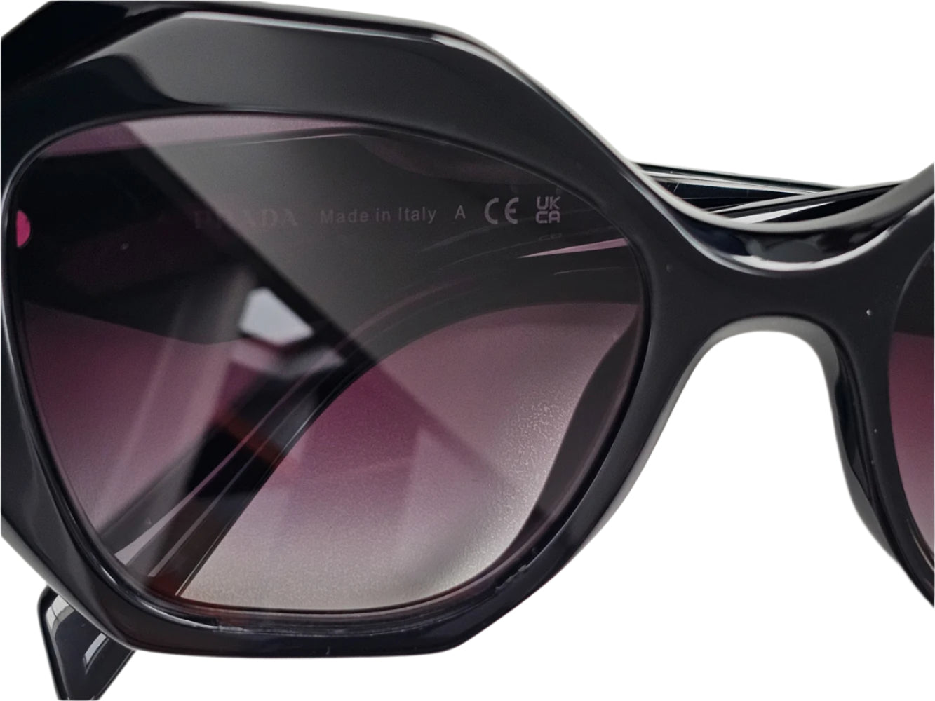 Prada Black Rectangular Sunglasses for Women & Men – Stylish UV Protection Shades for Outdoor, Driving, and Fashion