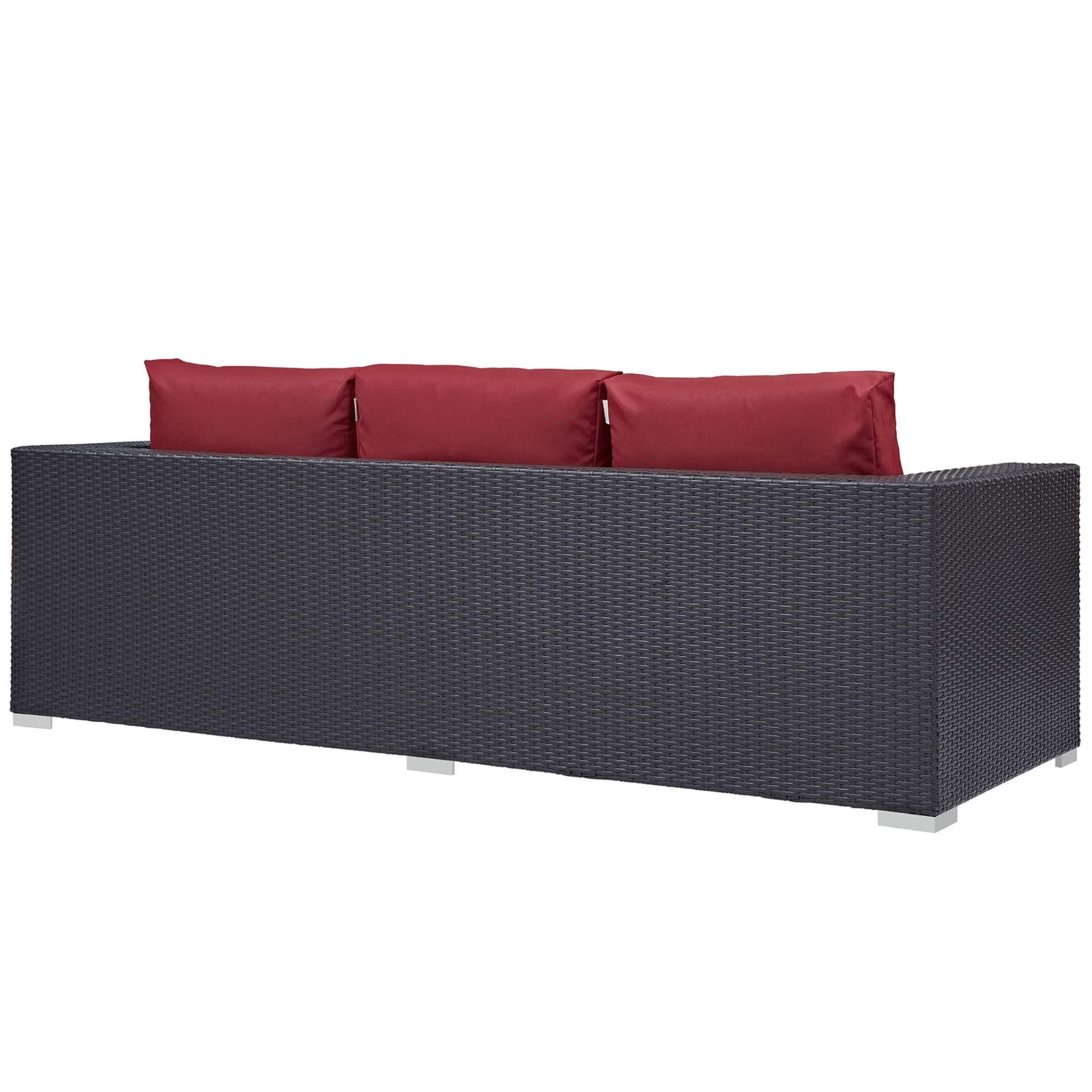 Ergode Convene Outdoor Sectional Sofa Set - Durable Rattan Weave & Weather-Resistant Cushions - Perfect for Patio, Backyard, Poolside & Garden Gatherings - Great for Outdoor Entertaining & Relaxation