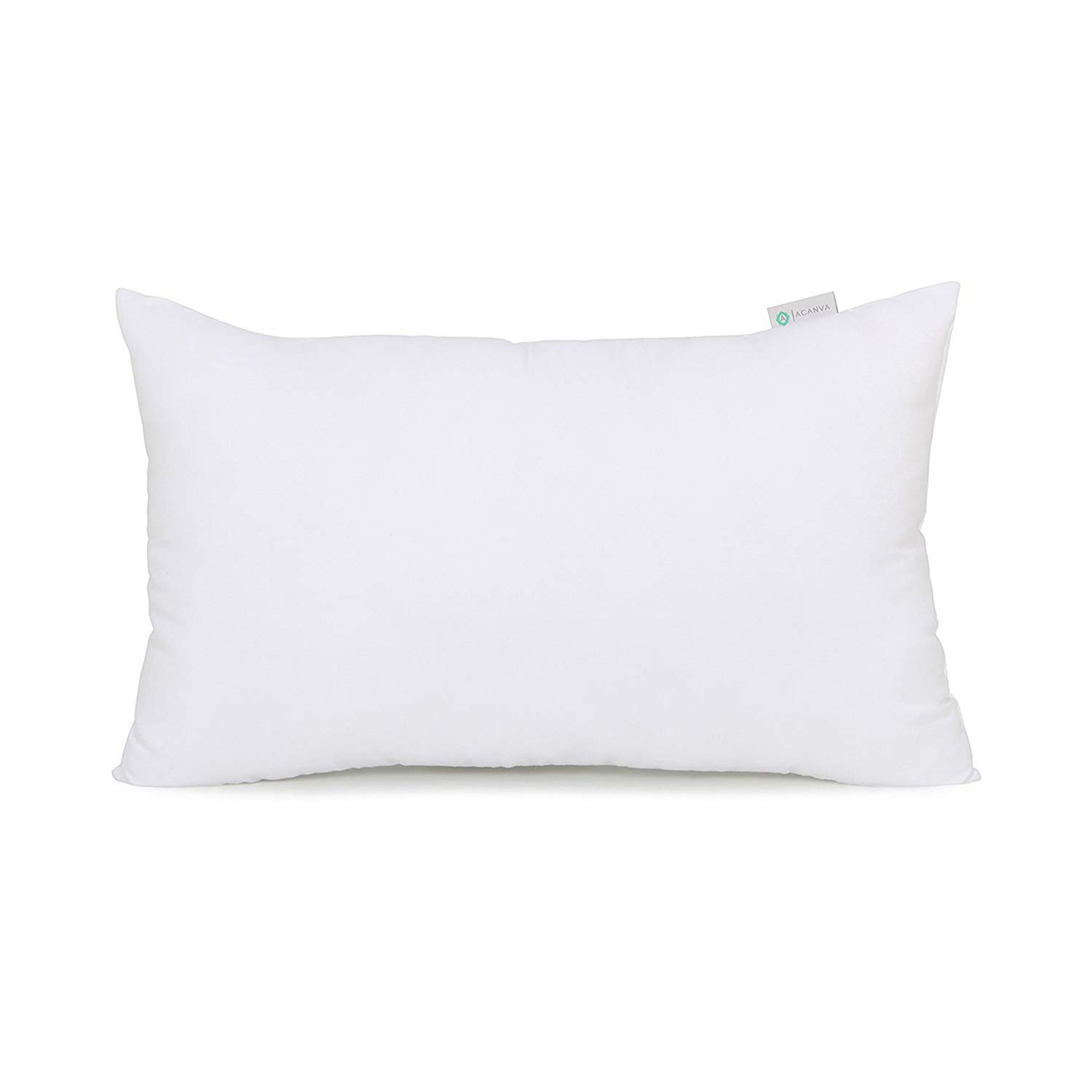 Premium Acanva Throw Pillow Inserts 12x20 Inches - Hypoallergenic Polyester Couch Pillows for Sofa, Bed & Home Decor - Soft & Comfortable Decorative Pillow Inserts for Living Room, Bedroom & Dorm