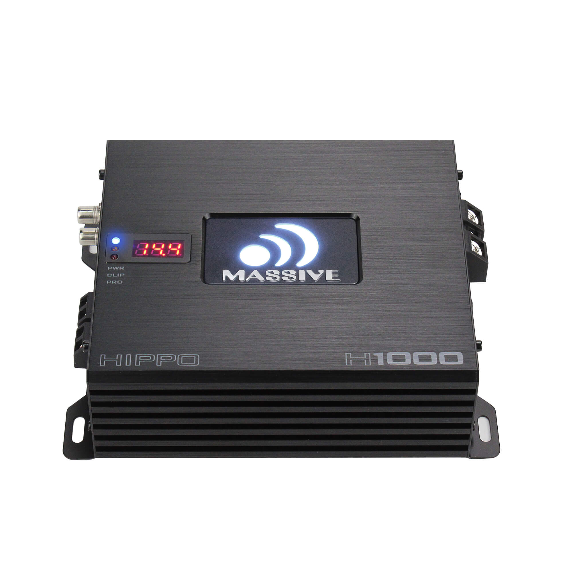 H1000 1050 Watt RMS @ 1 Ohm Mono Block Hippo Series Car Amplifier with Bass Remote - Powerful Subwoofer Amp for Deep Bass in Trucks, SUVs & Custom Car Audio Systems