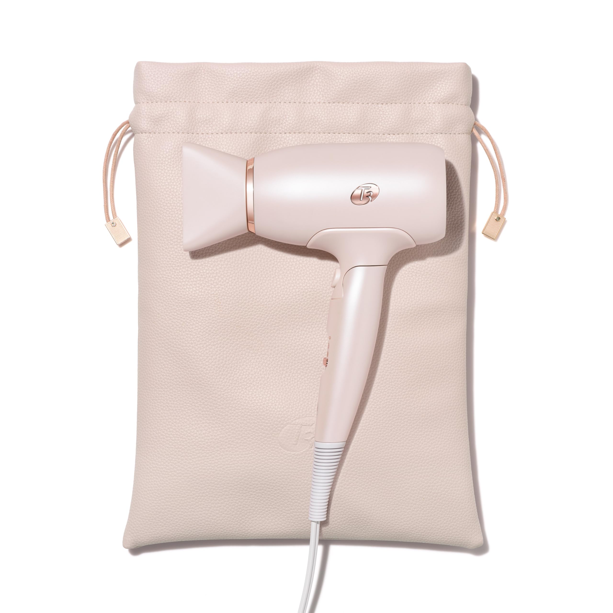 T3 Afar Lightweight Travel Hair Dryer - Dual Voltage, Folding Handle, Fast Drying & Frizz Control | Perfect for Hotels, Gym, Vacation & On-the-Go Styling