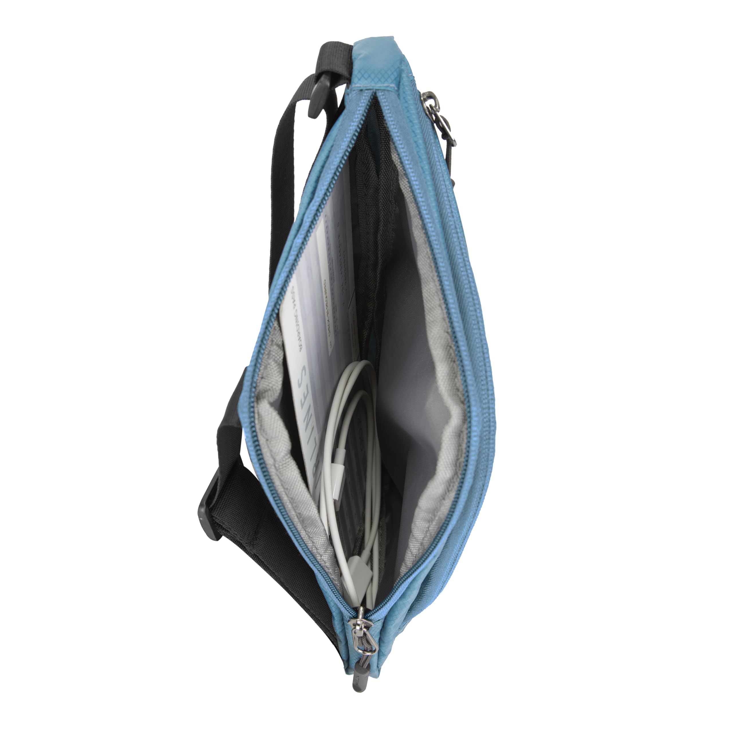 Travelon Anti-Theft Crossbody Bag for Women - Lightweight Slim Travel Purse with RFID Blocking - Perfect for Commuting, Sightseeing & International Travel
