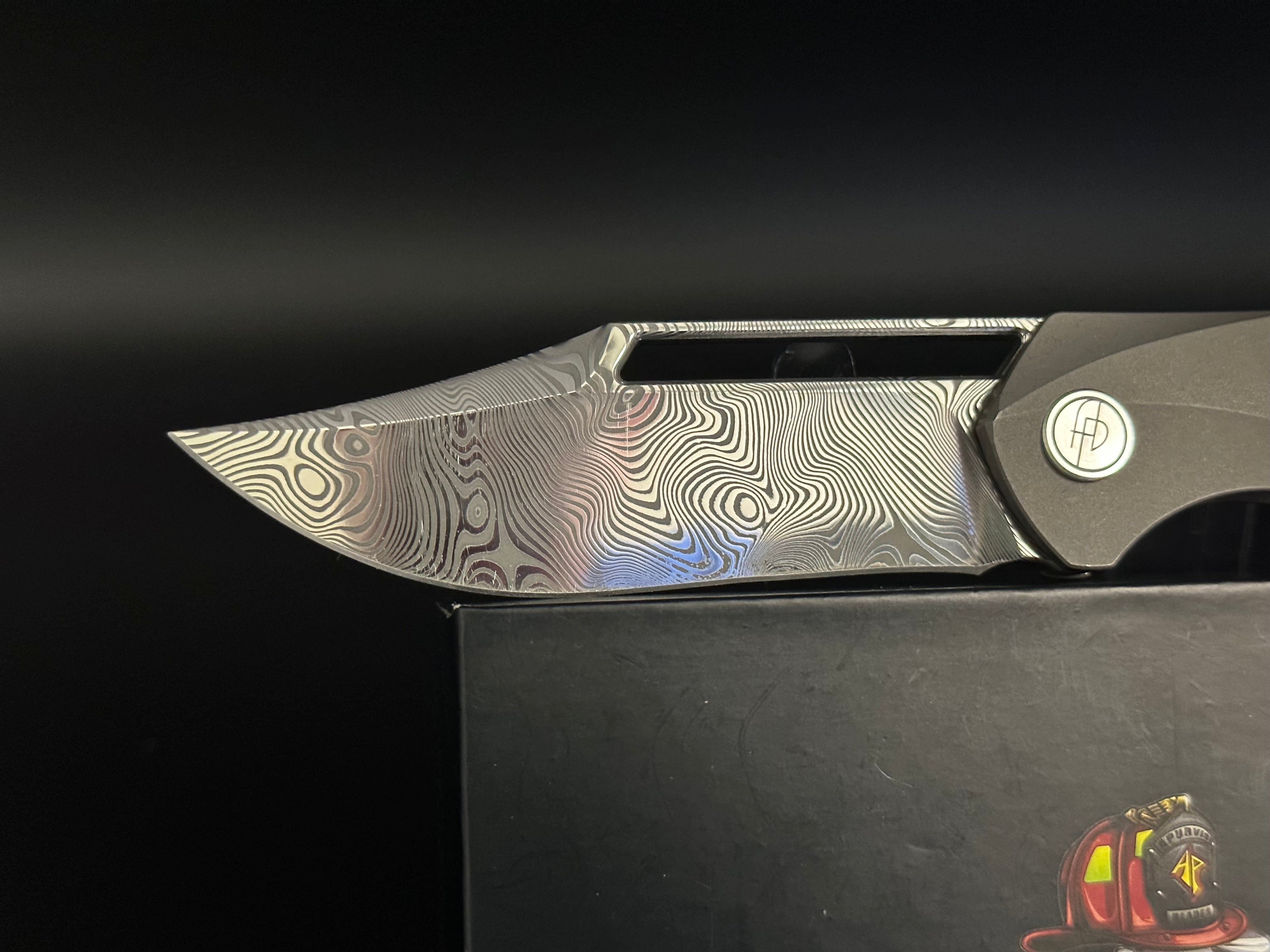 Apurvis Primordial MK3 Limited Edition - Exclusive Damasteel & Timascus Folding Knife (Only 20 Made) | Premium EDC Pocket Knife for Collectors & Outdoor Enthusiasts