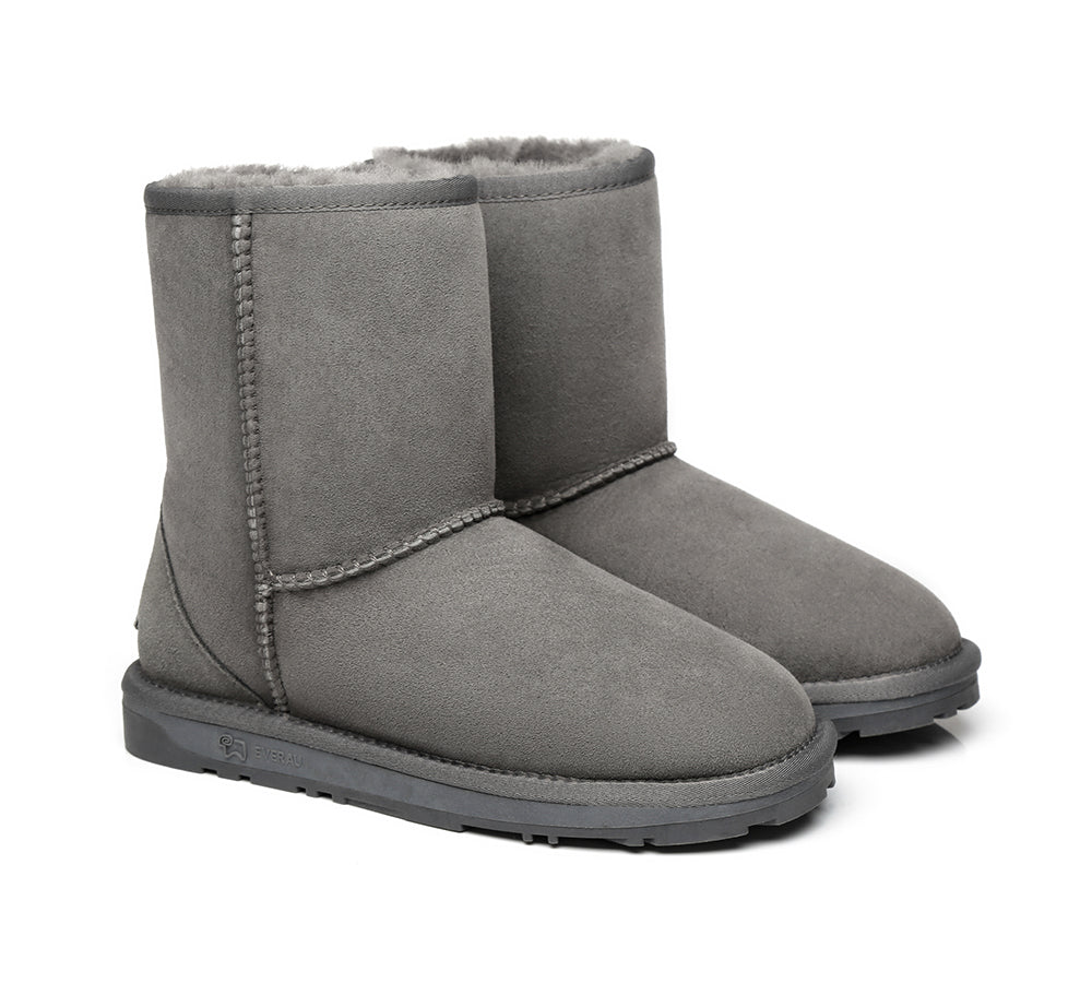 EVERAU® UGG Boots for Women - Premium Australian Sheepskin Wool Short Classic Winter Boots - Cozy & Warm for Indoor/Outdoor Wear, Perfect for Home, Office & Casual Outings
