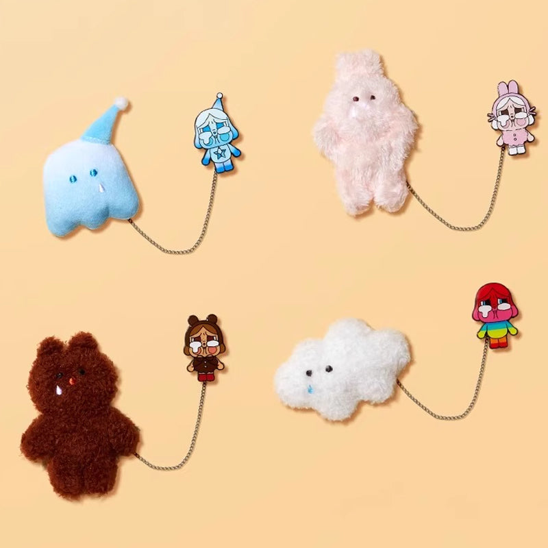 CRYBABY Plush Badge - Crying Again Series Blind Box Collectible Toy for Kids & Adults - Perfect for Gifts, Parties, and Anime Collections
