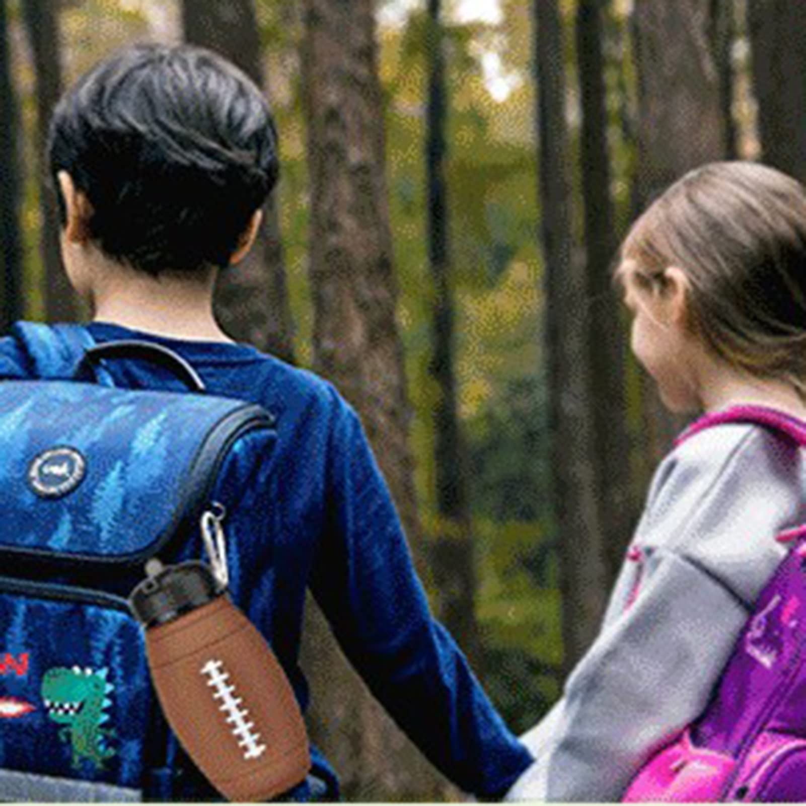 Collapsible Water Bottle 600ml - BPA Free, Food Grade Silicone, Lightweight & Portable for School, Sports, Travel - Rugby Shape Design, Large Capacity, Easy to Carry for Outdoor Activities, Gym & Daily Hydration