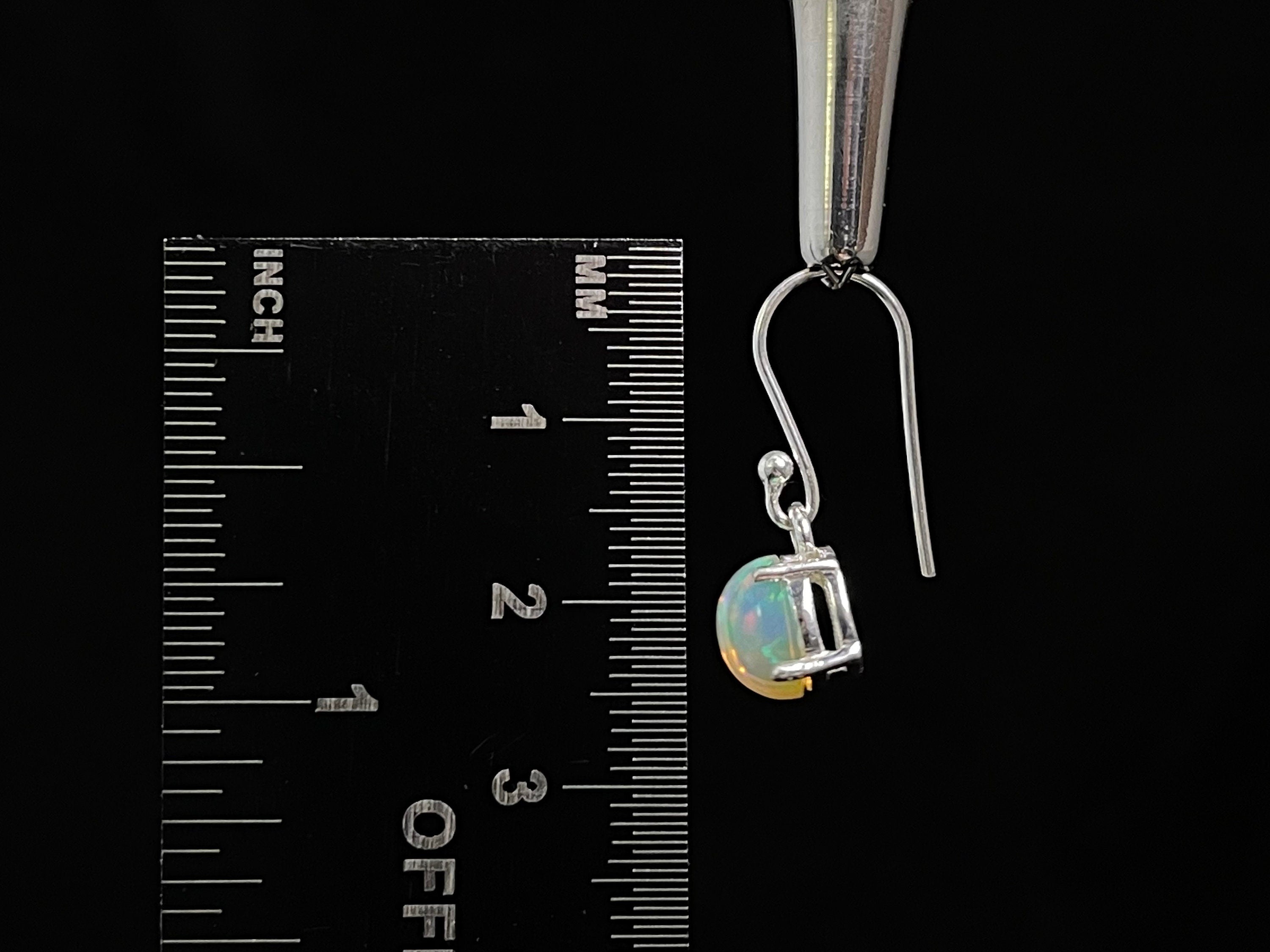 Opal Earrings Sterling Silver Dangle Drop - Welo Opal Birthstone Jewelry for Women | Perfect Gift for Birthday, Anniversary & Special Occasions