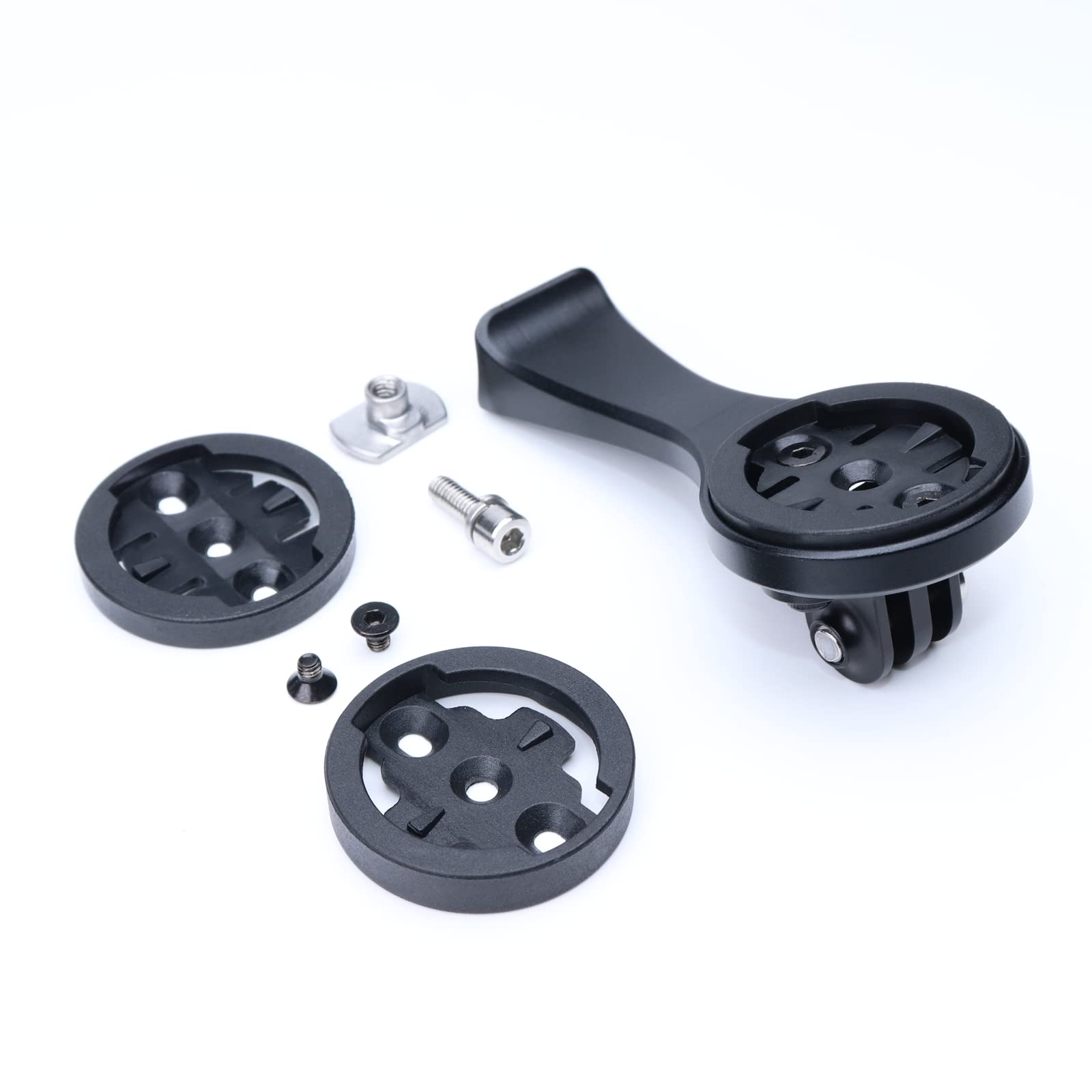 NELboNs Bike Computer Mount Bracket - Compatible with Garmin, Wahoo, Bryton & Specialized S-Works VENGE SL7 Stem - Universal Action Camera & Light Adapter for Cycling, Road Biking & Outdoor Sports