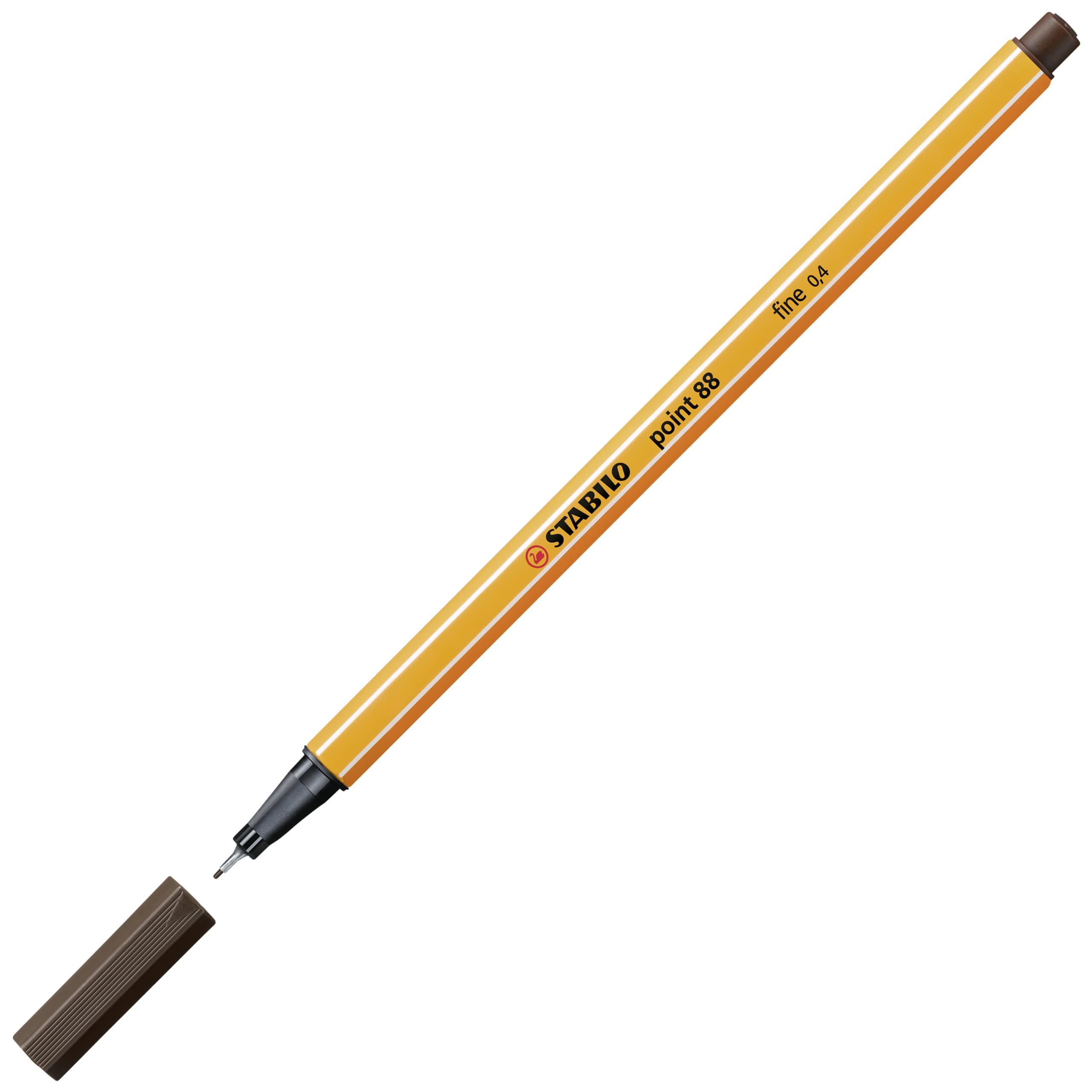 STABILO Point 88 Fineliner Pen - Umber for Sketching & Note Taking