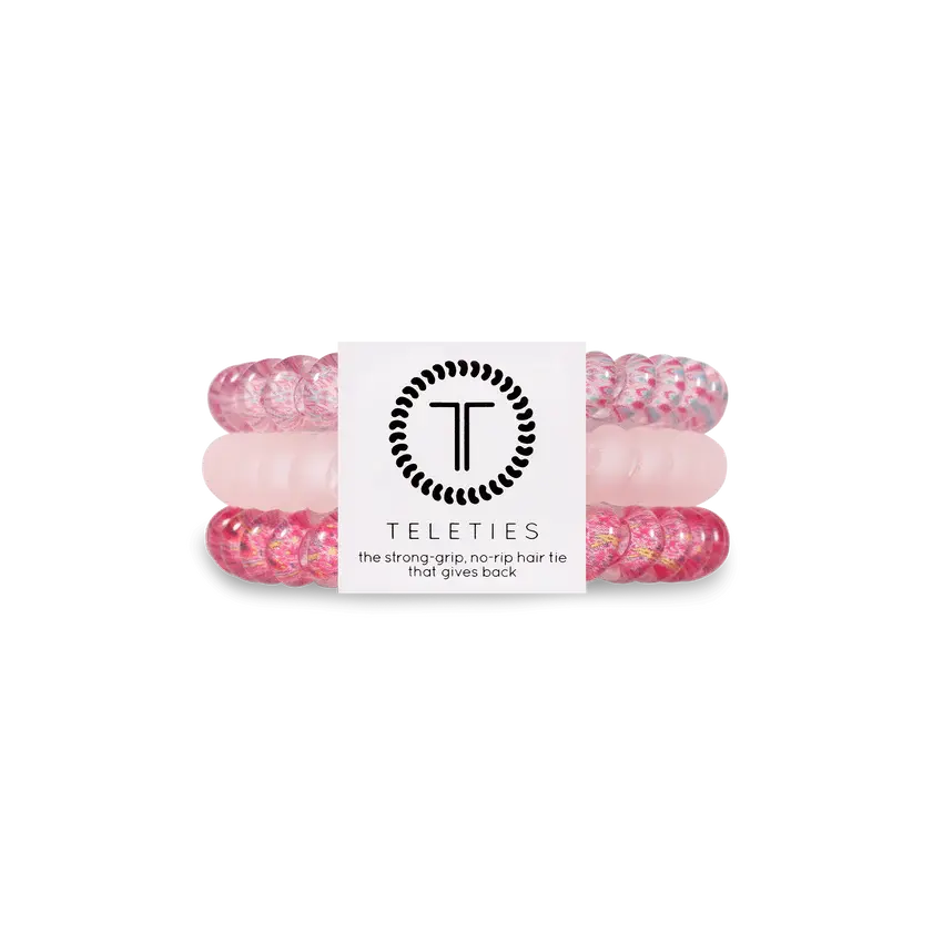 Made Me Blush Small Hair Tie Pack - 10pcs Mini Hair Elastics for Women & Girls | Perfect for School, Work, Gym & Everyday Use