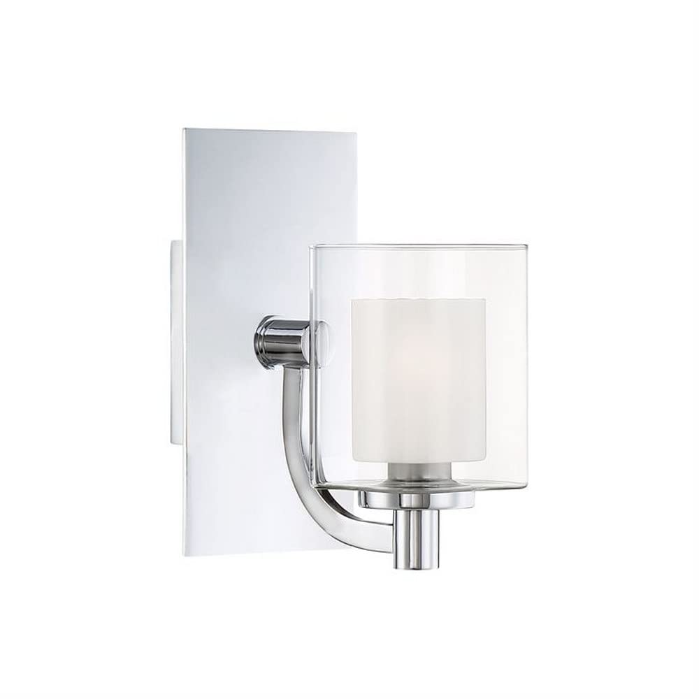 1 Light Transitional Vanity Light Fixture - Western Bronze Finish Wall Sconce for Bathroom & Bedroom Lighting (Model 71-Bel-2539219) - Perfect for Modern Home Decor & Vanity Mirror Illumination