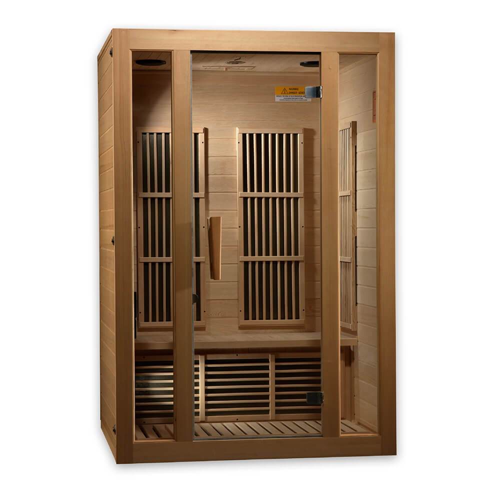 Maxxus Seattle 2 Person Low EMF Infrared Sauna MX-J206-01 for Home Relaxation & Detox Therapy