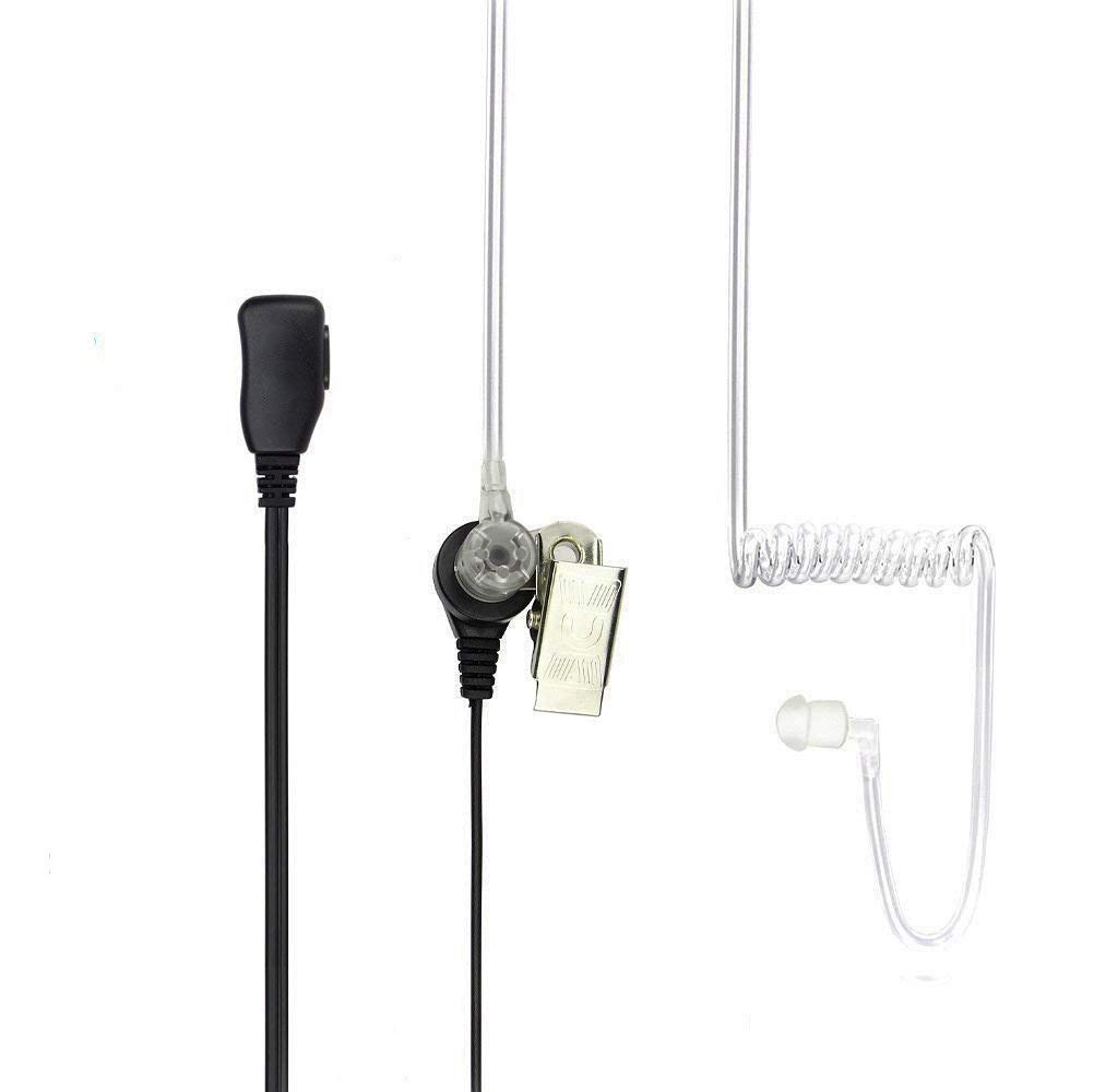 abcGoodefg 2-Pack Two Way Radio Earpiece Headset with PTT Mic - 2 Pin Covert Acoustic Tube Walkie Headset Compatible with Kenwood, Puxing, Wouxun, Baofeng Walkie Talkie, UV5R, 888S, Retevis - Ideal for Security, Construction, and Outdoor Adventures