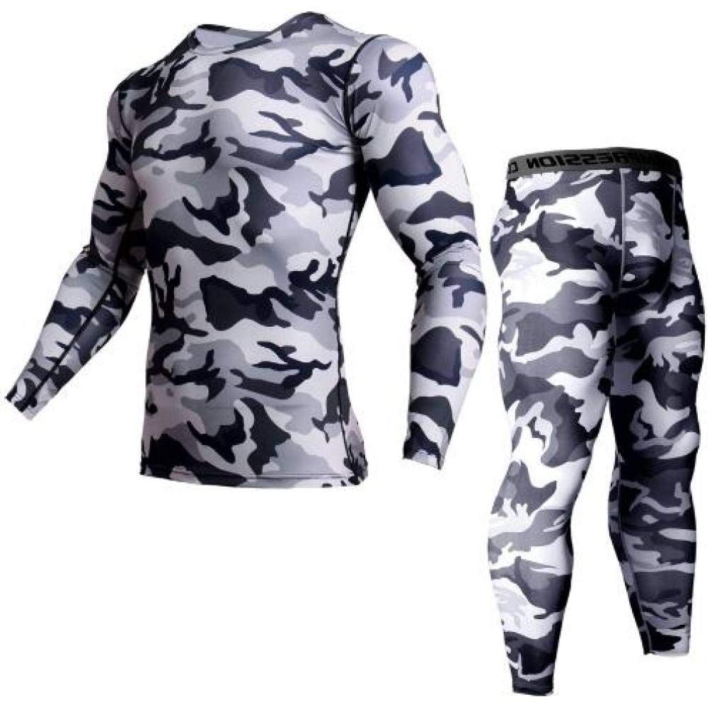 Men's Thermal Underwear Set - Compression Base Layer for Workout & Sports - Long Johns for Cold Weather - Perfect for Running, Skiing, Hiking & Winter Activities