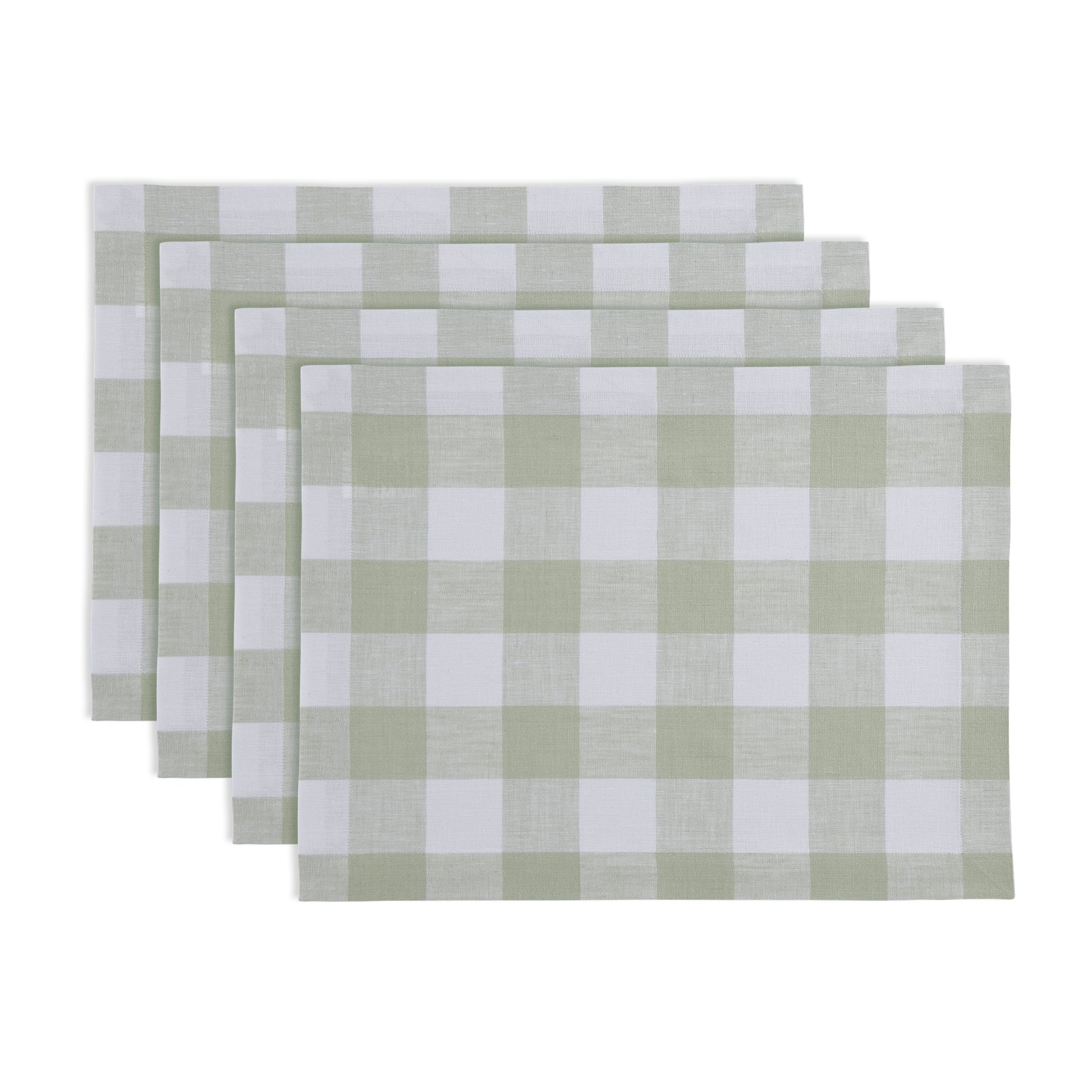 Buffalo Check Cotton Placemats Set of 4 - Rustic Farmhouse Table Decor for Dining Room, Kitchen, and Holiday Gatherings