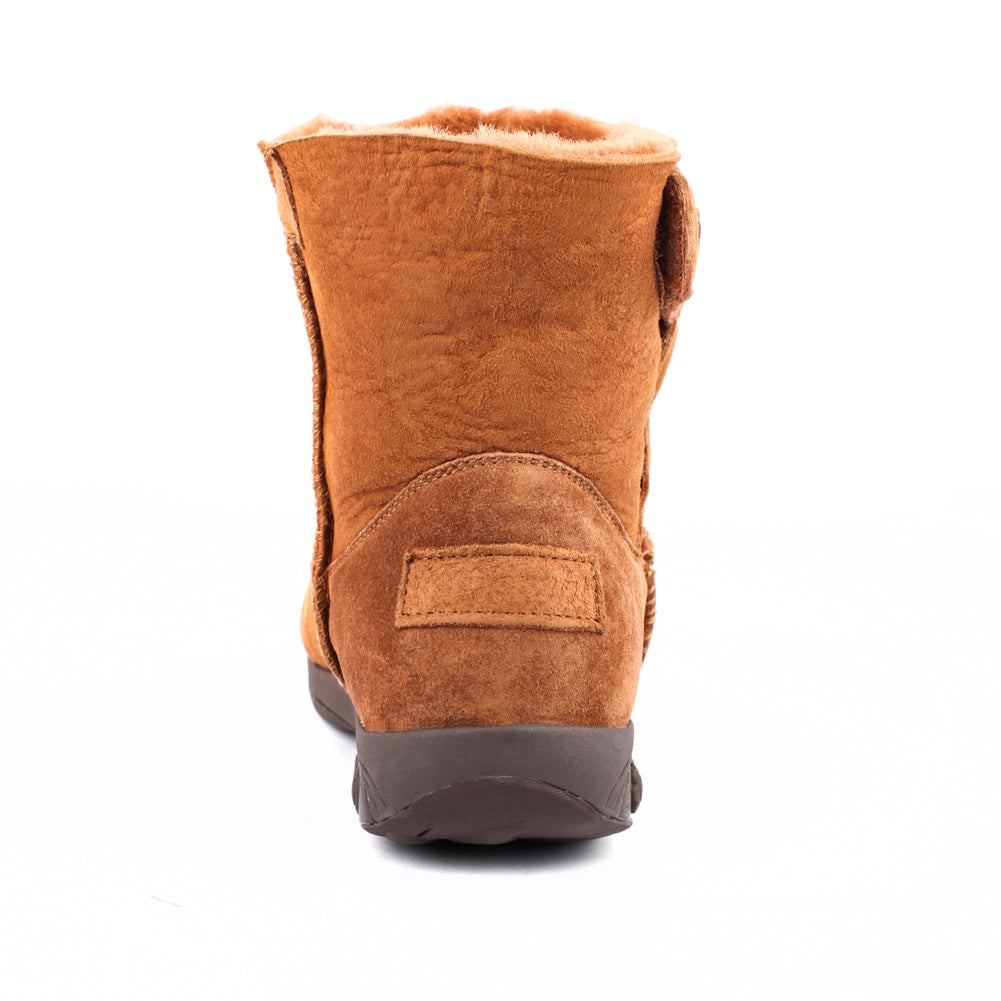 Aubrey Women's Adjustable Sheepskin Winter Boots - Cozy & Comfortable Fur Lined Snow Boots for Cold Weather, Outdoor Walking, and Casual Wear