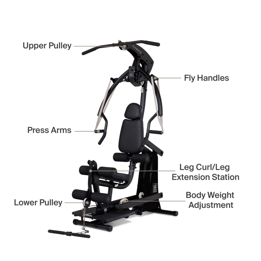 Centr Body Weight Home Gym Machine - Portable Strength Training Equipment for Full Body Workout - Perfect for Home, Office & Travel Fitness