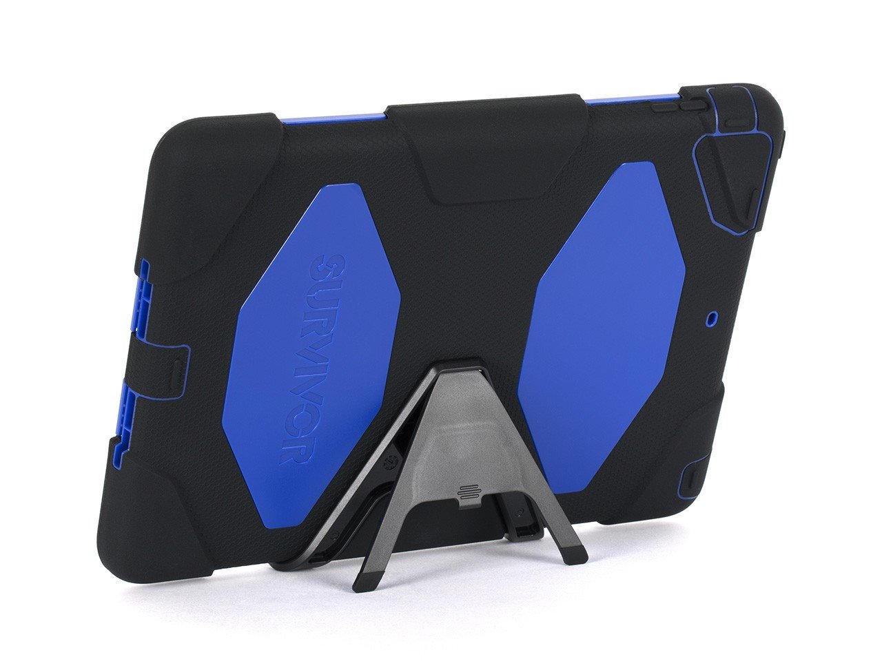Apple iPad Air Griffin Survivor Case - Shockproof & Waterproof Protective Cover for iPad Air (Black/Blue, Model GB36403) | Perfect for Outdoor Adventures, Travel & Daily Protection