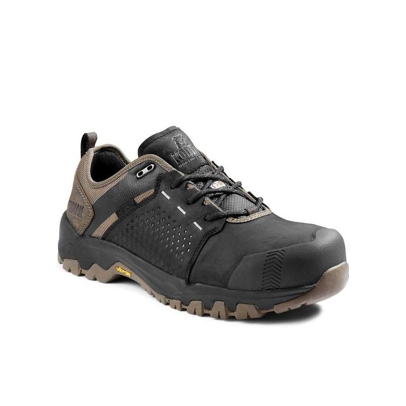Kodiak Quest Bound Low Men's Waterproof Composite Toe Work Boots - Slip Resistant Safety Shoes for Construction & Outdoor Work (Brown, KD0A4TF3A66) - Ideal for Job Sites, Hiking & Tough Terrains