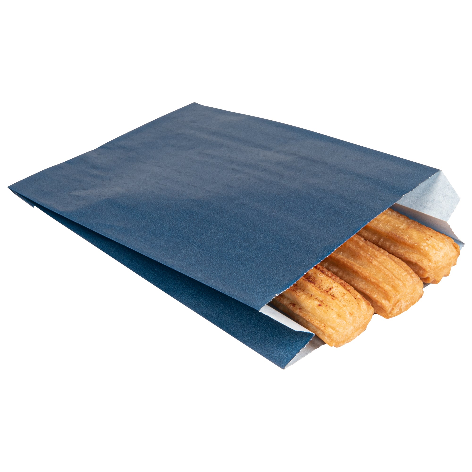 Premium Midnight Blue French Fry & Snack Bags - 4.25