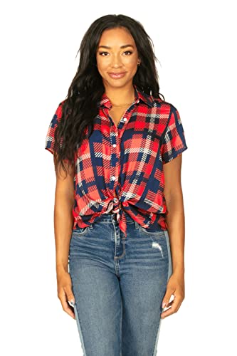 Country Girl Button Down (Red)
