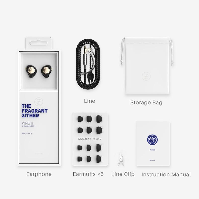 TFZ KING II HiFi In-Ear Monitor Earphones with Graphene Dynamic Driver - Professional Studio Monitoring & Audiophile Listening Experience