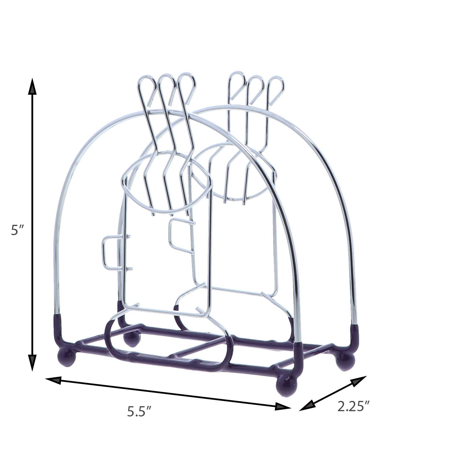 Purple Wire Napkin Holder with Coffee Cup - Elegant Kitchen Decor for Dining Table & Coffee Bar Accessories