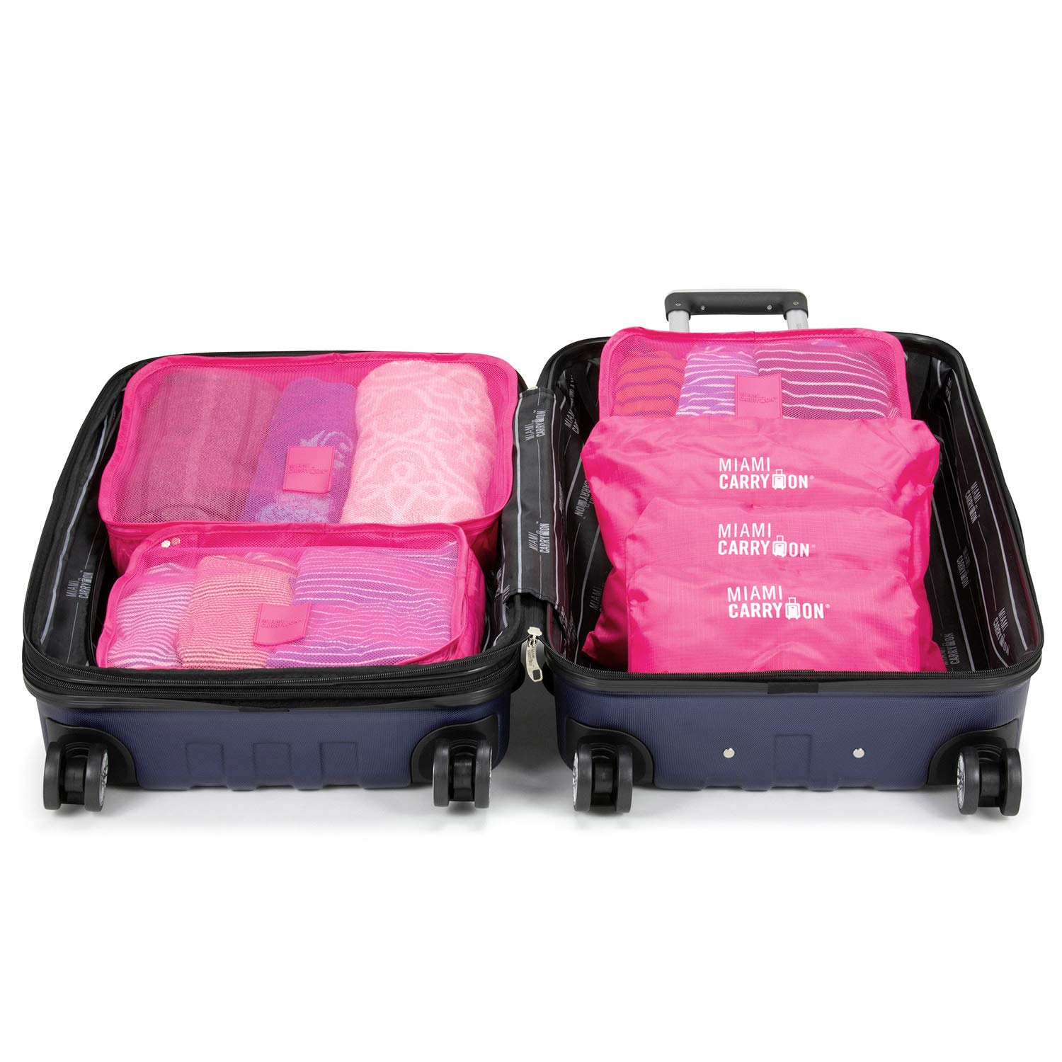 12-Piece Packing Cubes Set for Travel - Pink Luggage Organizer for Suitcases | Perfect for Business Trips, Vacations & Weekend Getaways
