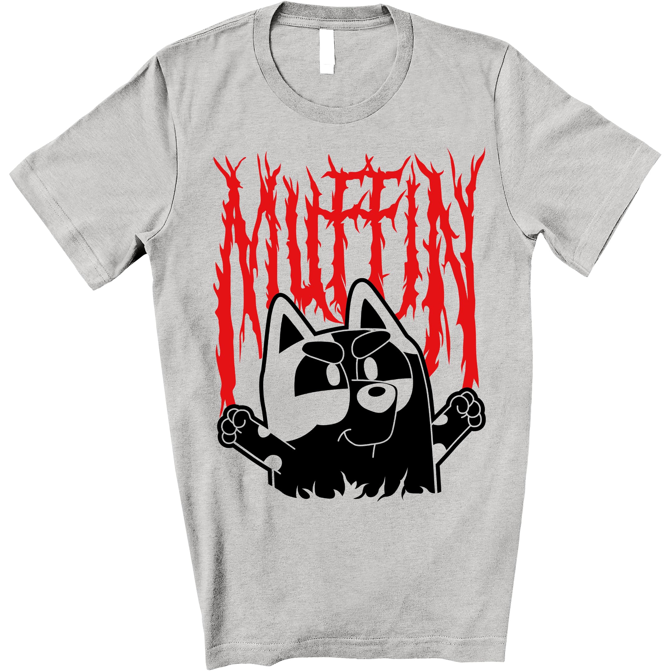 Funny Muffin Mental T-Shirt for Women & Kids - Cartoon Character Graphic Tee - Family Matching Outfits for Birthdays & Casual Wear