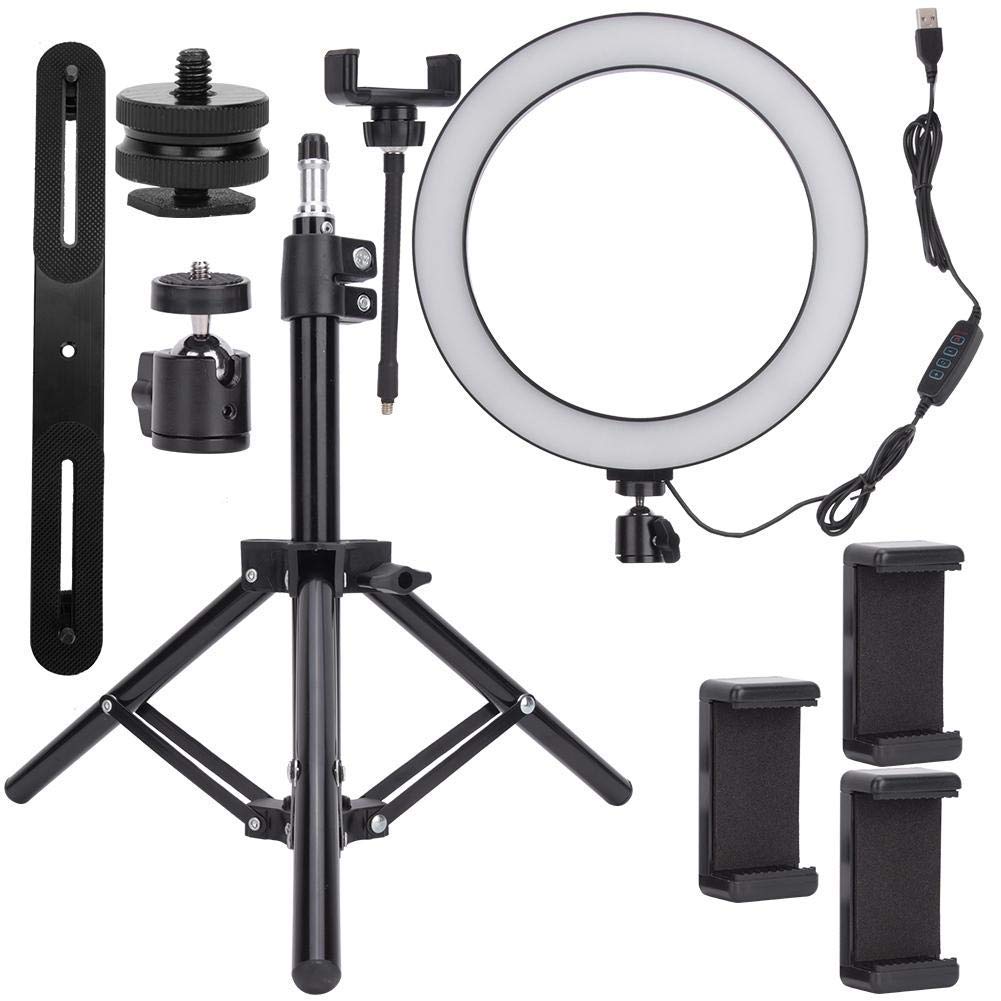 10in LED Ring Light with Tripod for Selfie, Vlogging & Makeup