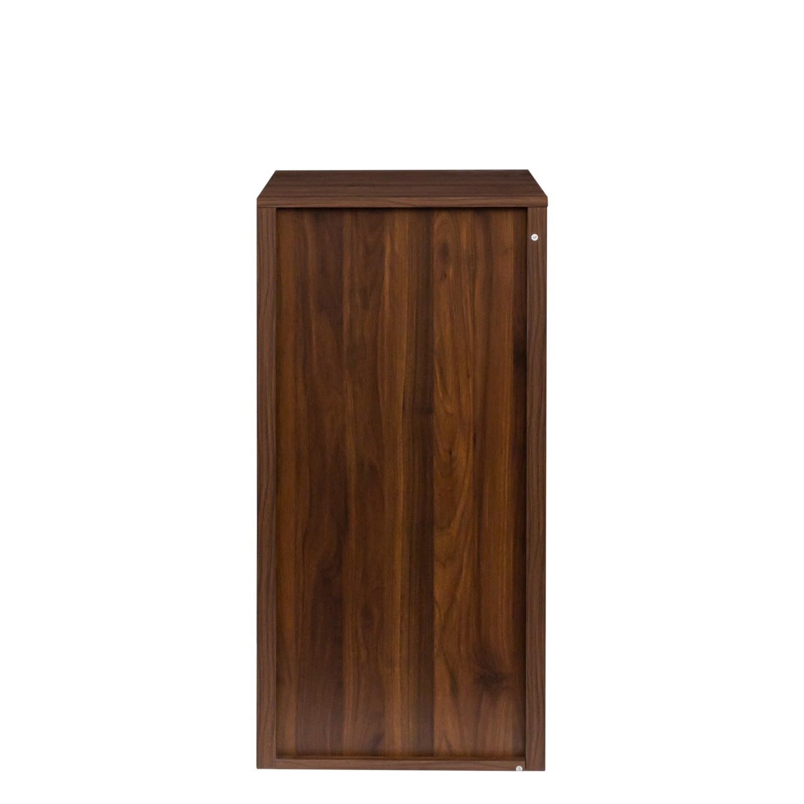 Modern Sleek Design Modular Wine Cabinet for Dining Room - 32-Bottle Storage, Walnut Brown - Perfect for Home Bar, Wine Cellar & Entertaining Guests