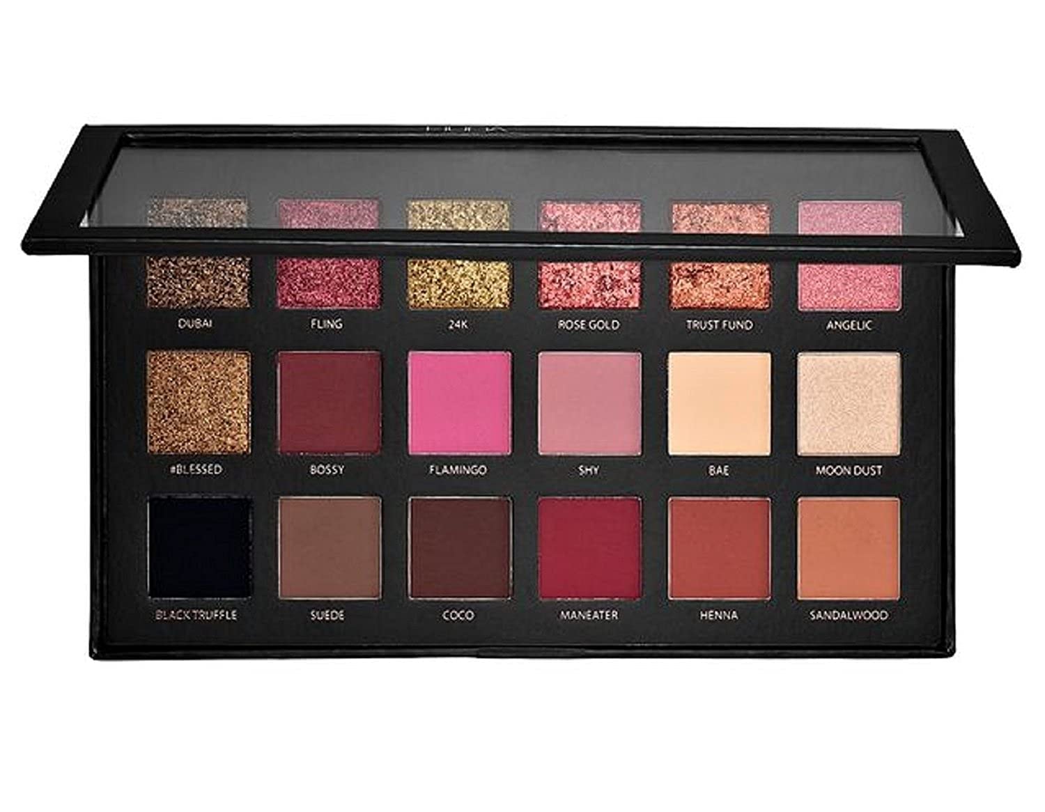 AFFLANO 18 Color Rose Gold Eyeshadow Palette - Highly Pigmented Makeup Kit for Day & Night Looks, Perfect for Parties, Weddings & Professional Makeup Artists