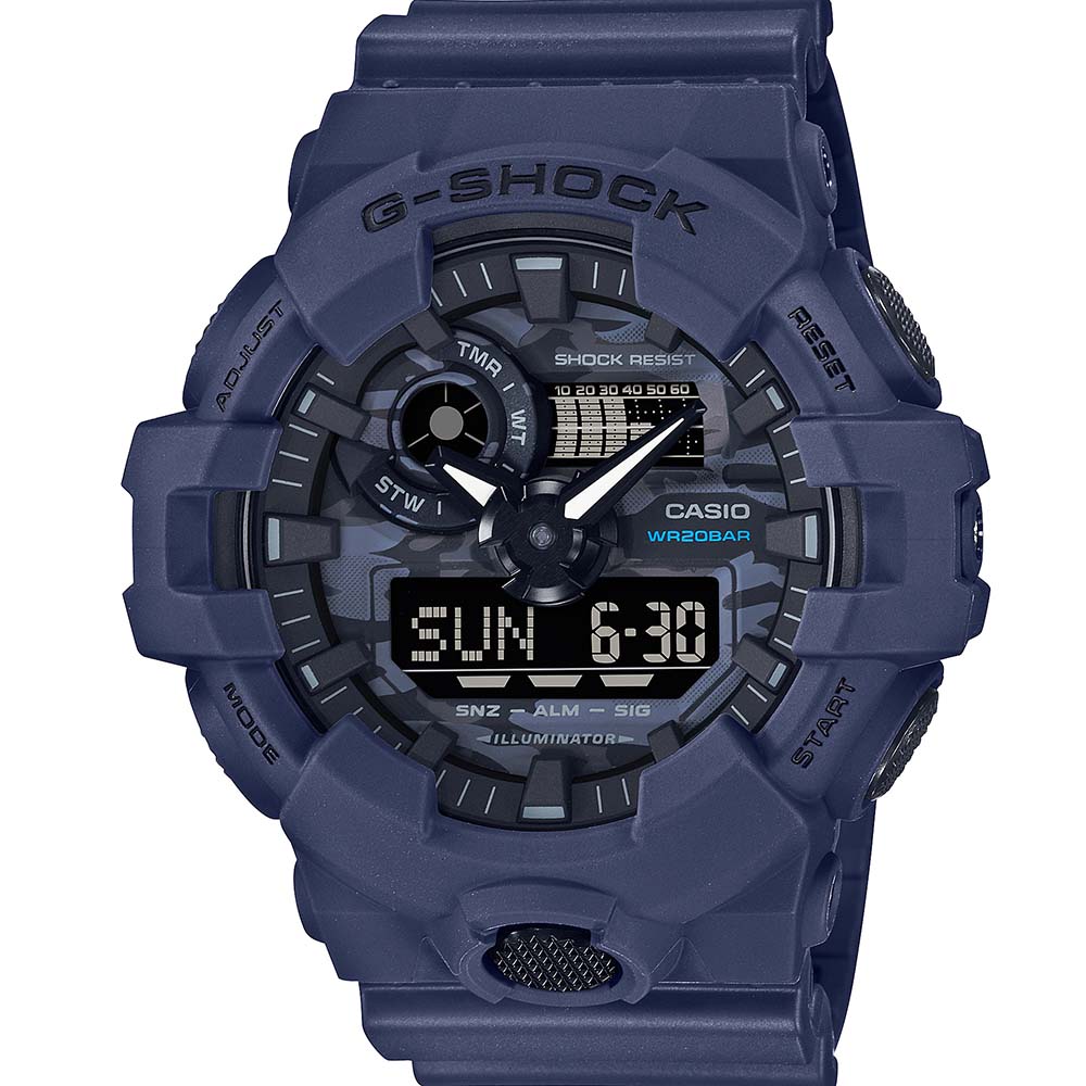 Casio G-Shock GA700CA-2A Digital Sport Watch for Men - Durable Shock-Resistant Design - Perfect for Outdoor Activities, Sports & Daily Wear