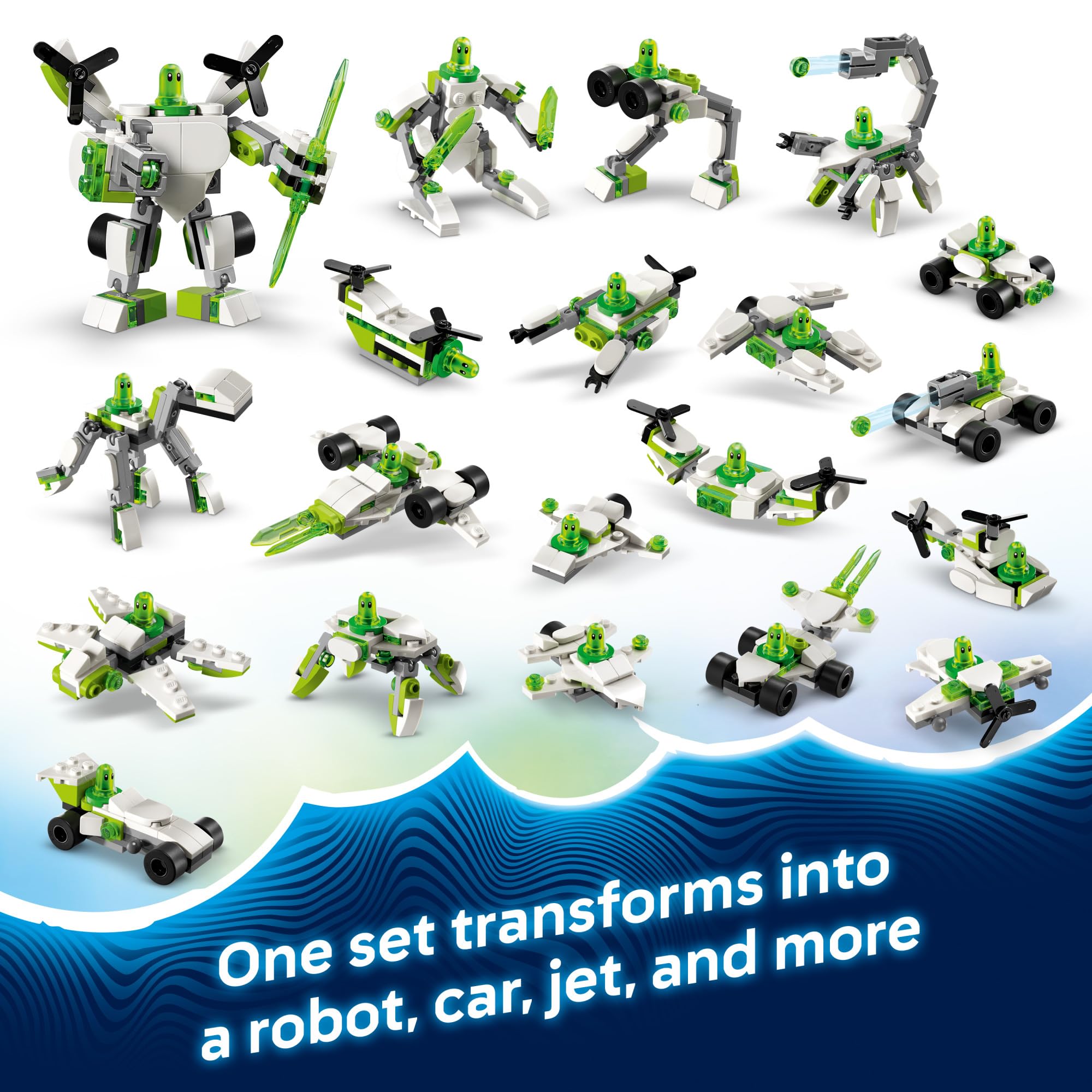 LEGO DREAMZzz Z-Blob's Robot and Vehicle Adventures Building Kit - 71487 | 19-in-1 Rebuildable Mech Suit Toy for Kids Ages 7+ | STEM Learning, Creative Play & Birthday Gift Idea | Perfect for Imaginative Play, Robot Battles & Adventure Storytelling
