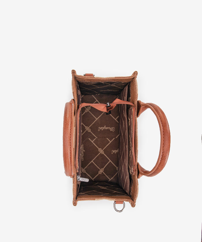 Wrangler Aztec Print Tote Bag Set - Stylish & Durable Cotton Tote Bags for Women - Perfect for Shopping, Beach, Travel & Everyday Use