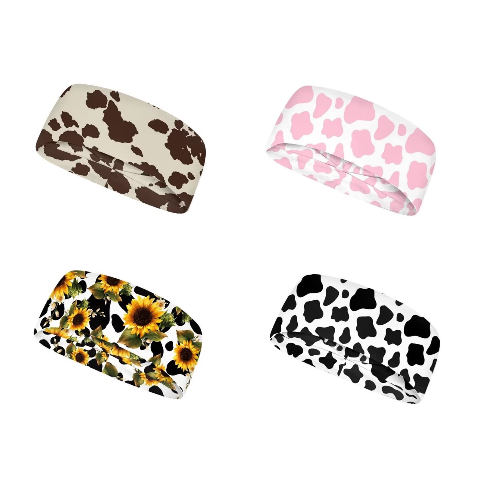 Coloranimal Unisex Sports Headbands for Women & Men - Stretchy Sweatband for Yoga, Running, Cycling, Fitness & Basketball - Perfect for Workouts, Sports & Active Lifestyle