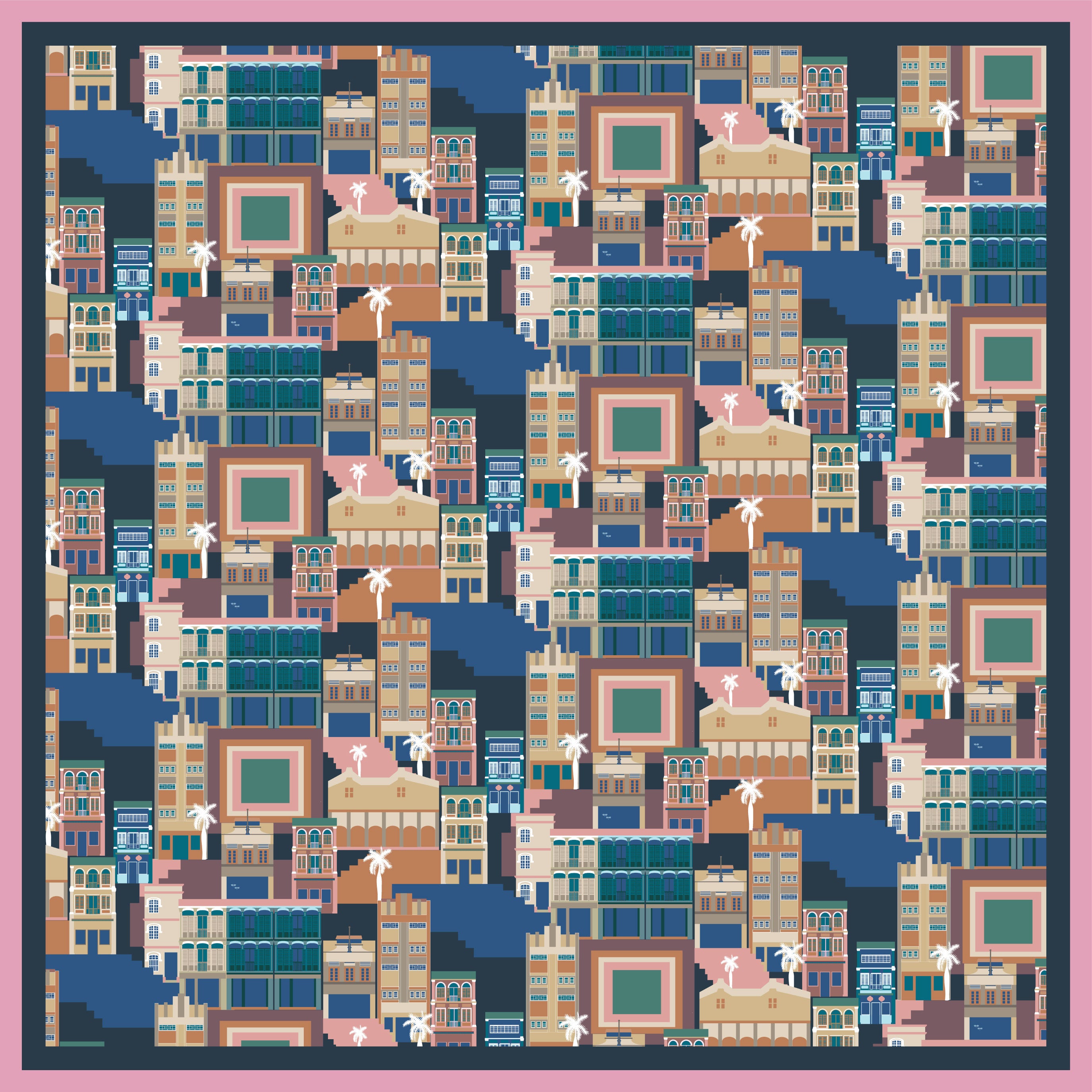 Luxury Singapore Silk Scarf - Handmade Batik Print Shawl for Women - Perfect for Travel, Weddings & Special Occasions