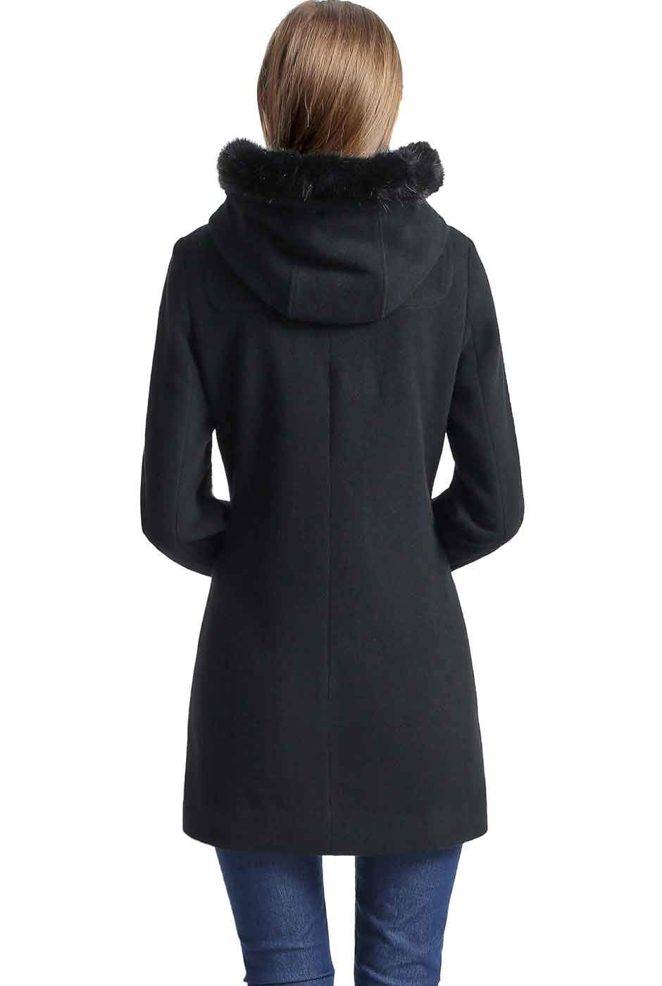 BGSD Women's Lana Wool Blend Hooded Walking Coat - Winter Warm Jacket for Outdoor Activities (Plus Size & Petite Available) | Perfect for Hiking, Travel & Casual Wear