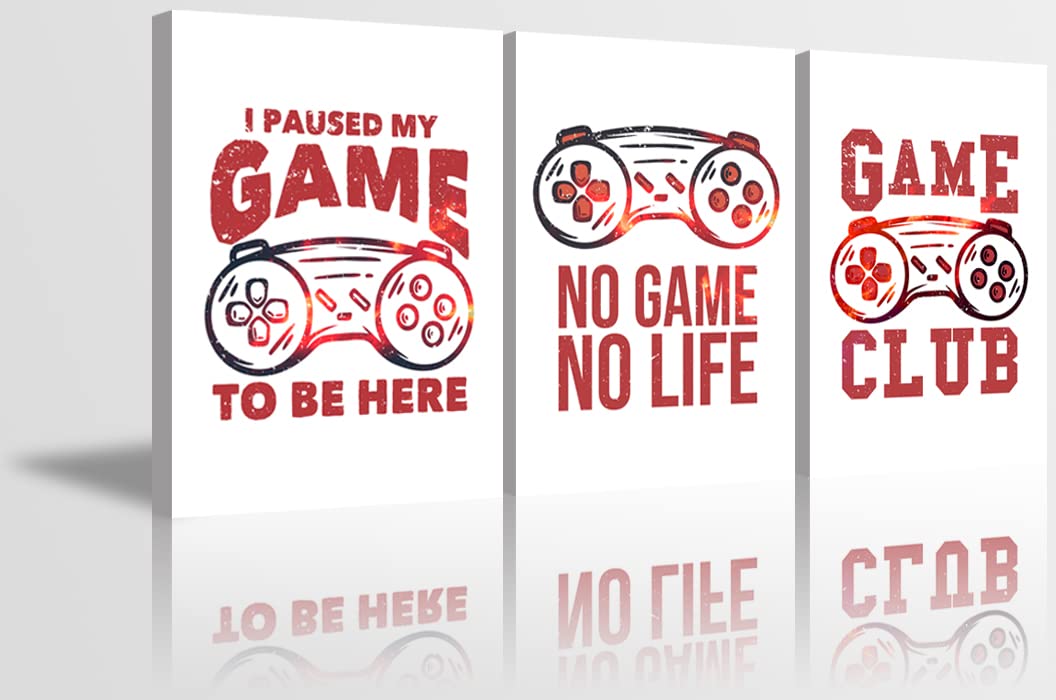 YOUHONG 3-Panel Gaming Room Wall Art - Video Game Posters for Boys & Teens - 20