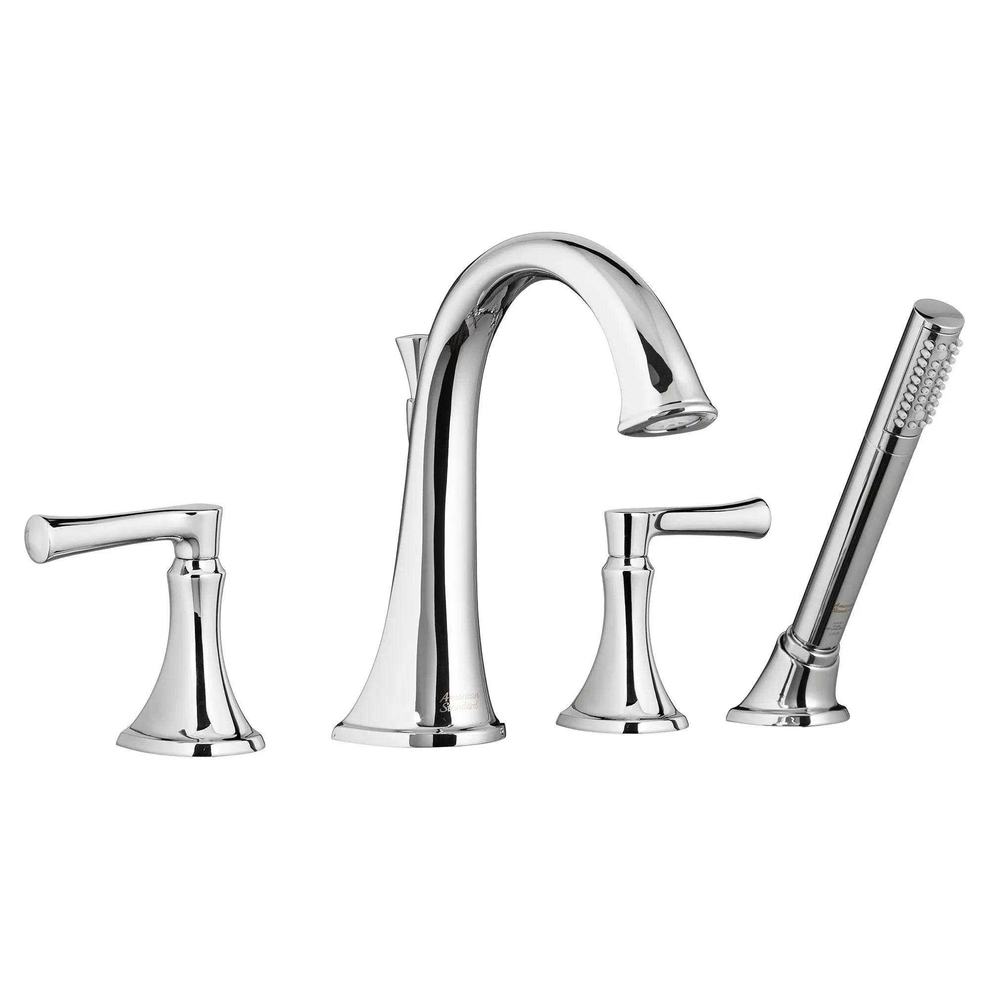 Premium Matte Black Estate Bathtub Faucet with Hand Shower - Compatible with Flash® Rough-In Valve - Lever Handle Design for Modern Bathrooms - Perfect for Spa-Like Relaxation and Daily Bathing