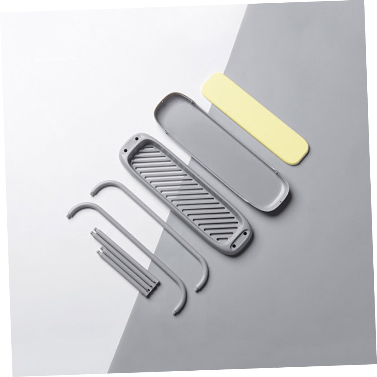 **Detachable Grey Countertop Towel Rack - Kitchen Organizer & Towel Holder for Absorbent Storage - Perfect for Small Spaces, Bathrooms, and Kitchen Countertops**