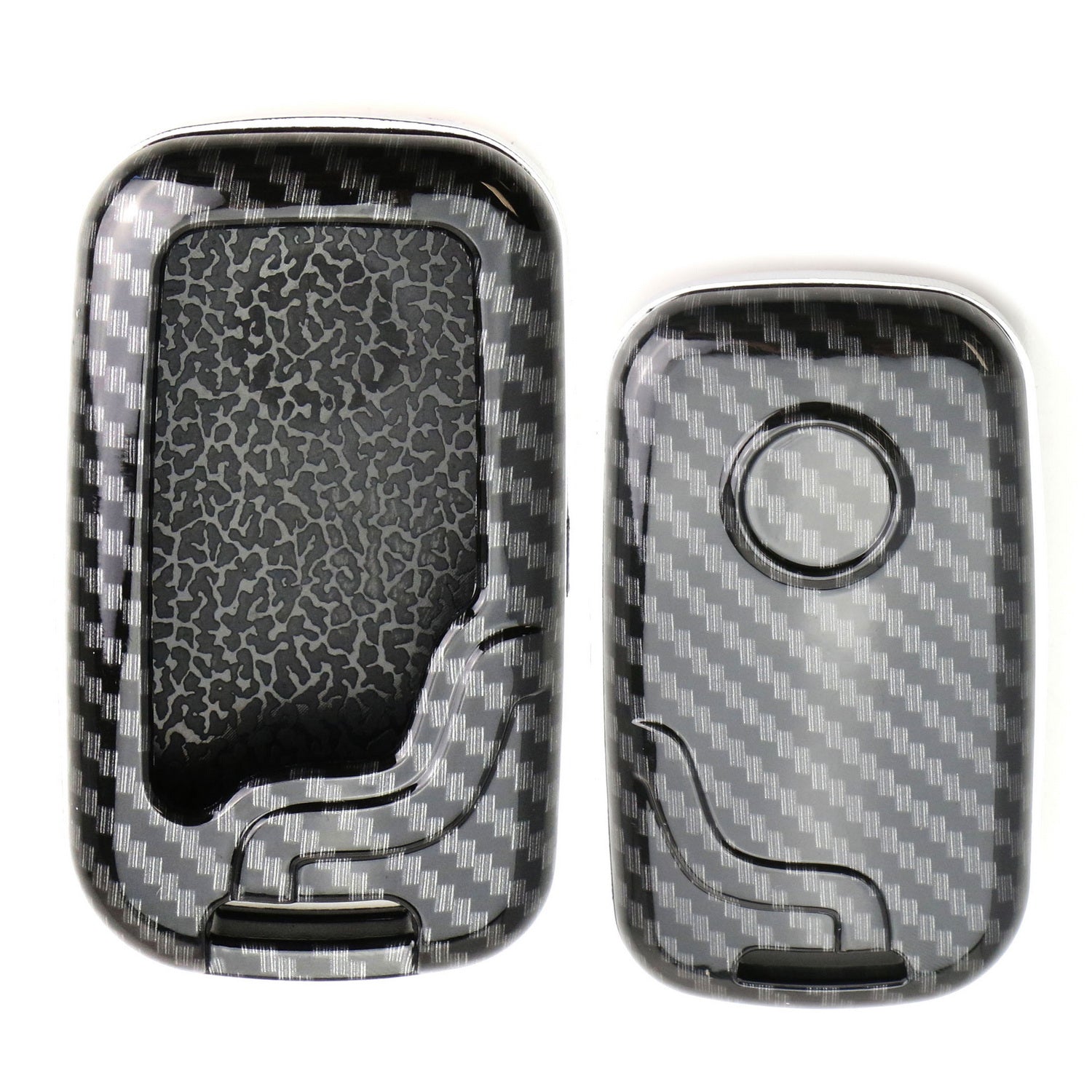 Premium Black Carbon Fiber Key Fob Cover Replacement for Lexus IS ES GS LS CT LX GX RX - Durable & Stylish Car Accessory for Everyday Use