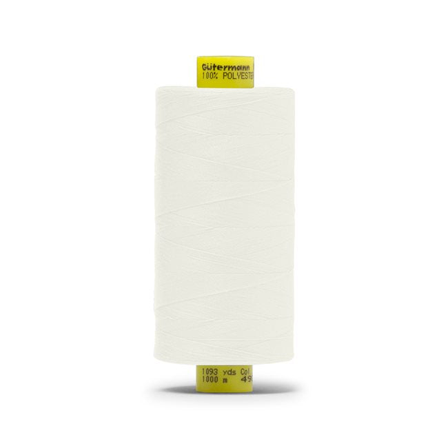 Gutermann Mara 100 Polyester Thread - 1093 Yards per Spool (White) - Strong & Durable Sewing Thread for Quilting, Upholstery & Craft Projects