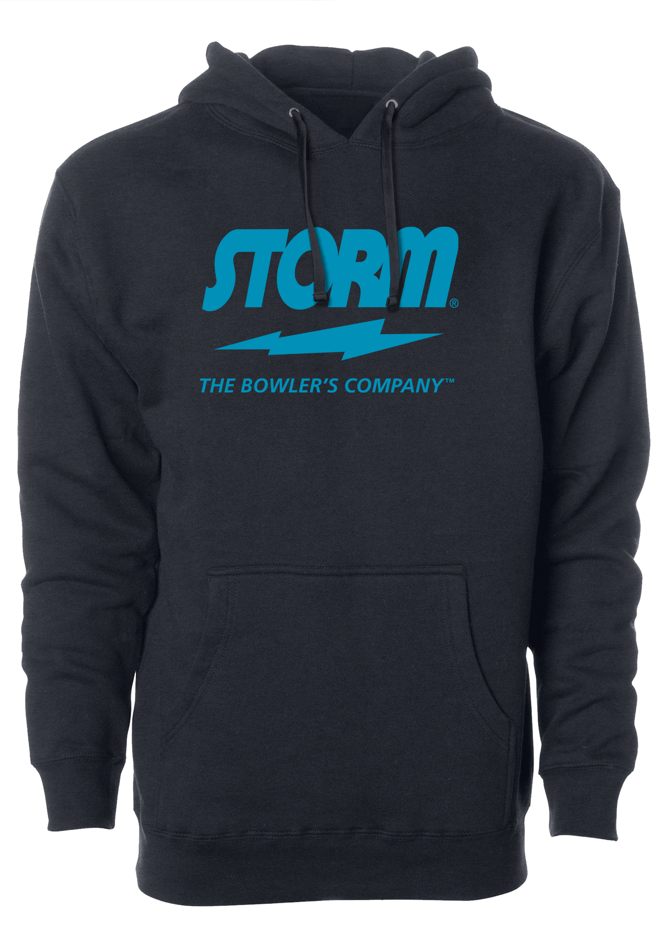 Storm The Bowler's Company Hoodie - Electric Blue Unisex Pullover for Bowling & Casual Wear | Comfortable & Stylish Hooded Sweatshirt for Men & Women