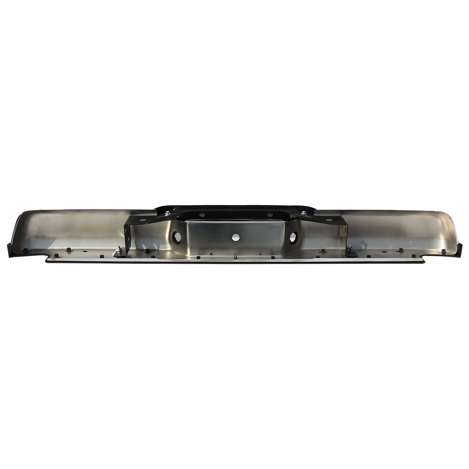 Chrome Rear Step Bumper for 1993-2011 Ford Ranger Fleetside Pickup Truck - Heavy Duty Replacement Part for Off-Roading & Towing