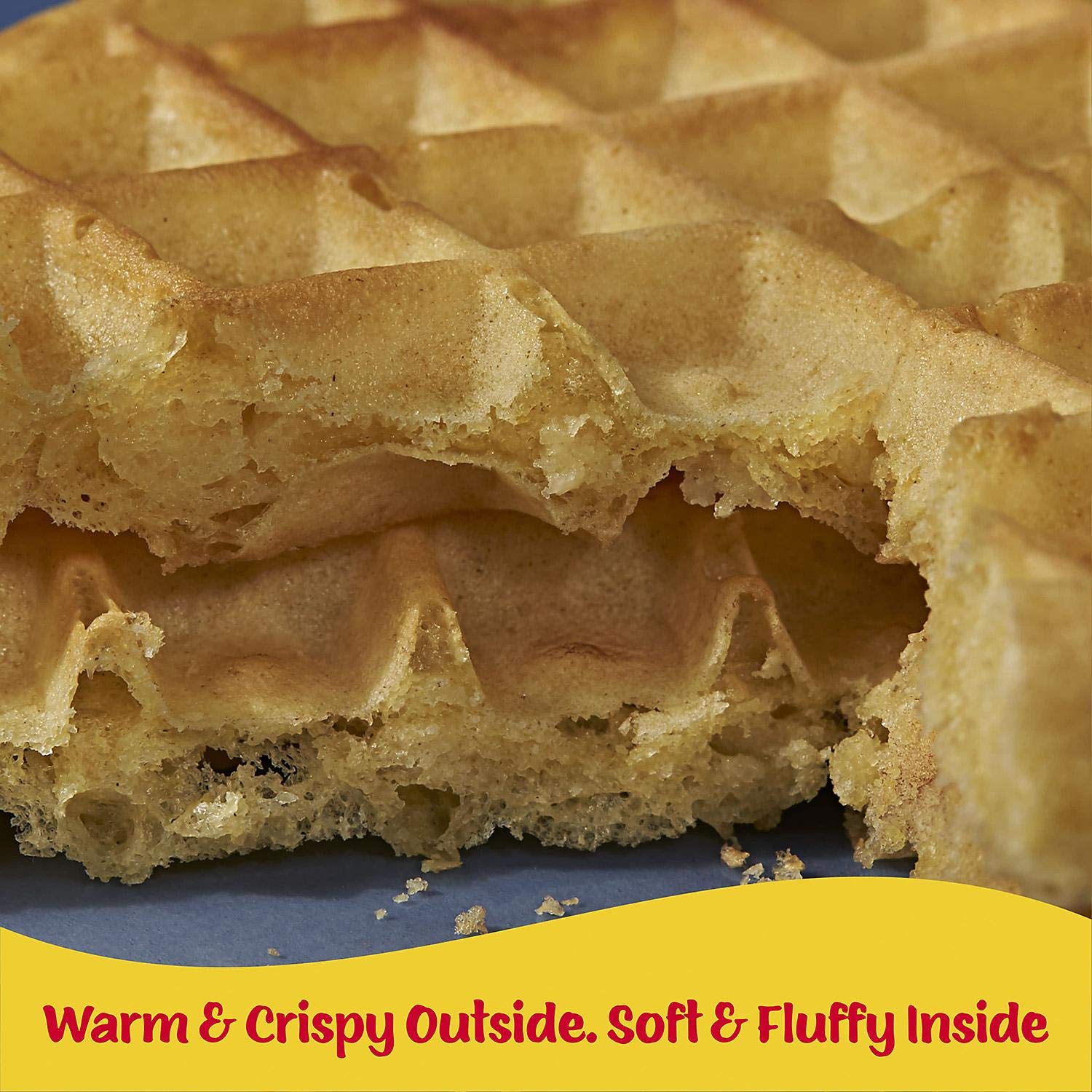 Evaxo Eggo Homestyle Waffles - 60 Count Frozen Breakfast Waffles for Toaster, Quick & Easy Morning Meal, Family Pack - Perfect for Breakfast, Snacks, and Kids Lunch Boxes