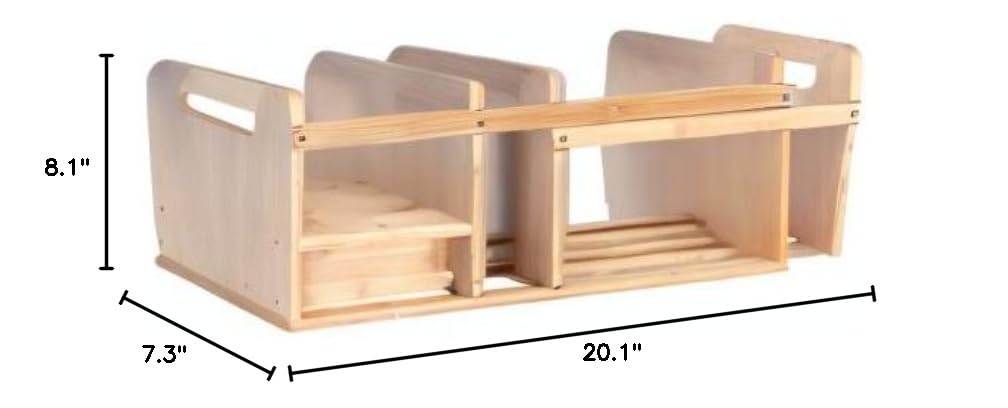 Extendable Desk Organizer & Bookshelf - Sturdy & Easy to Install for Home, Bedroom & Office | Perfect for Workspace Organization & Small Space Storage